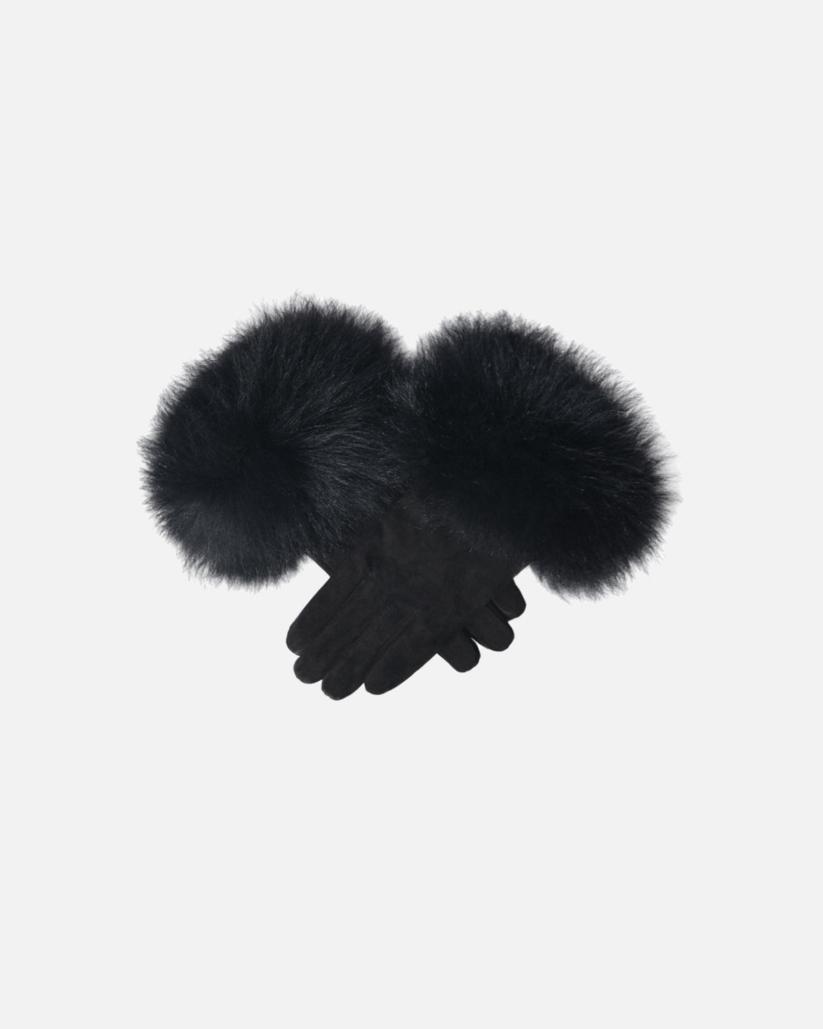 Dawson Shearling Trim Suede Gloves
