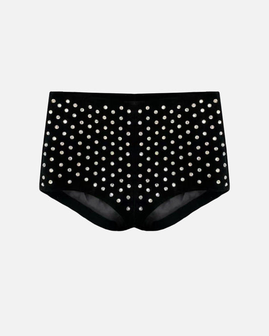 Demi Diamanté Suede Shorts
