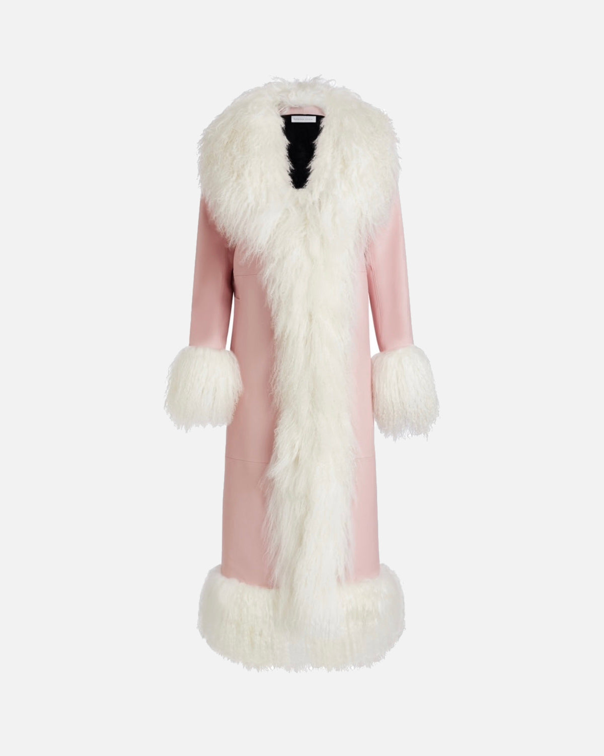 Dorothy Leather Shearling Maxi Coat