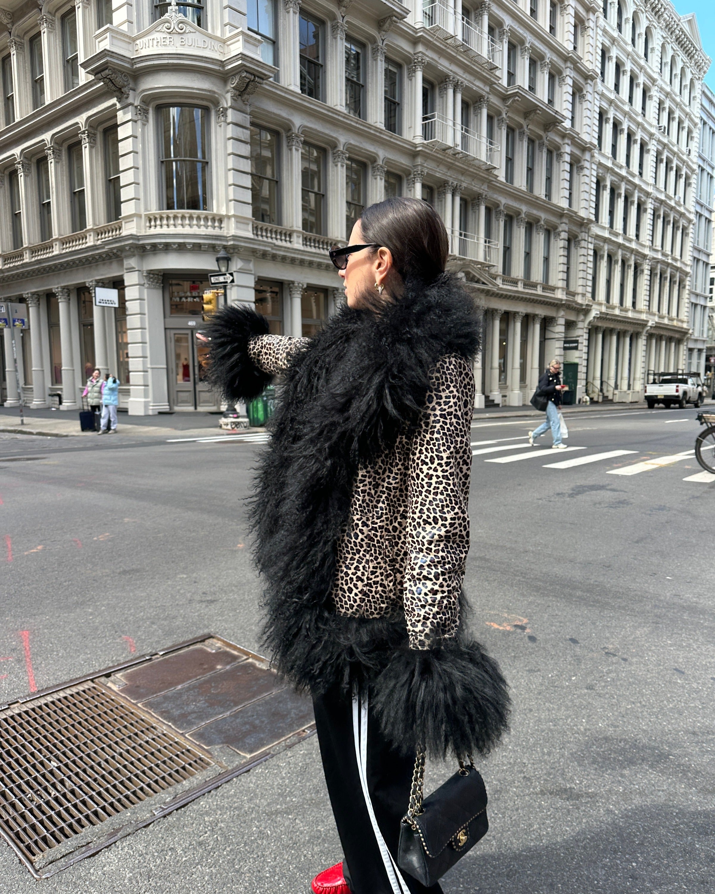 Dorothy Leopard Leather Shearling Coat – SUSANNA CHOW
