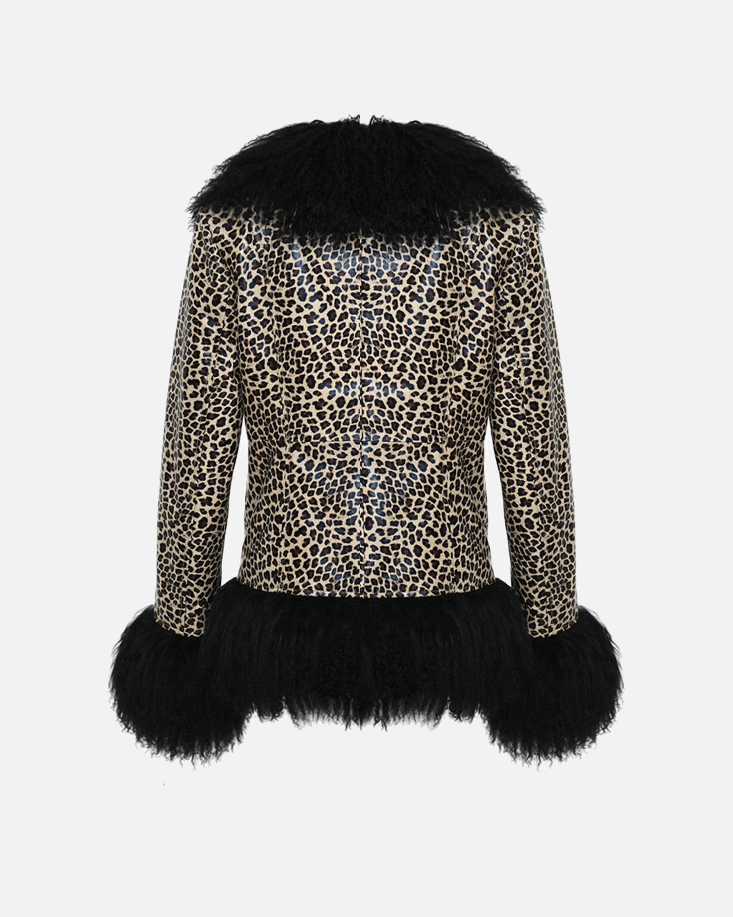 Dorothy Leopard Leather Shearling Coat – SUSANNA CHOW