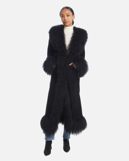 Dorothy Suede Maxi Coat