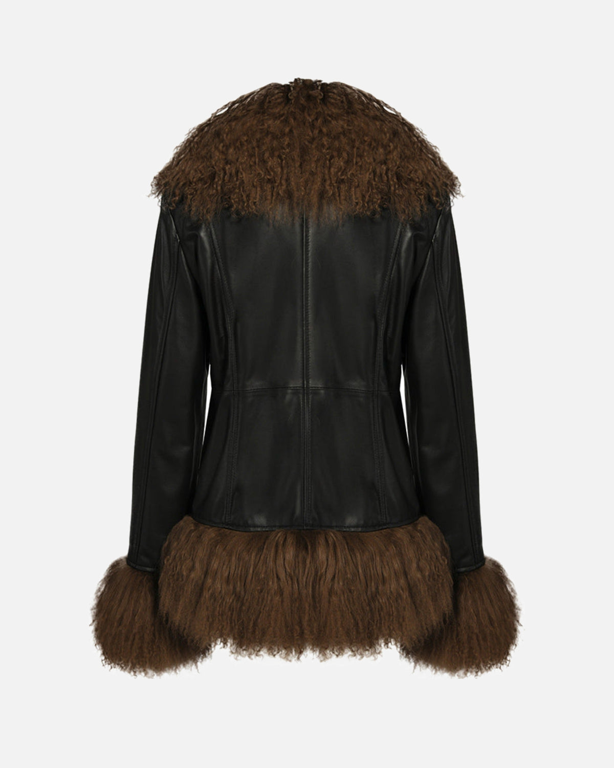 Dorothy Leather Shearling Coat