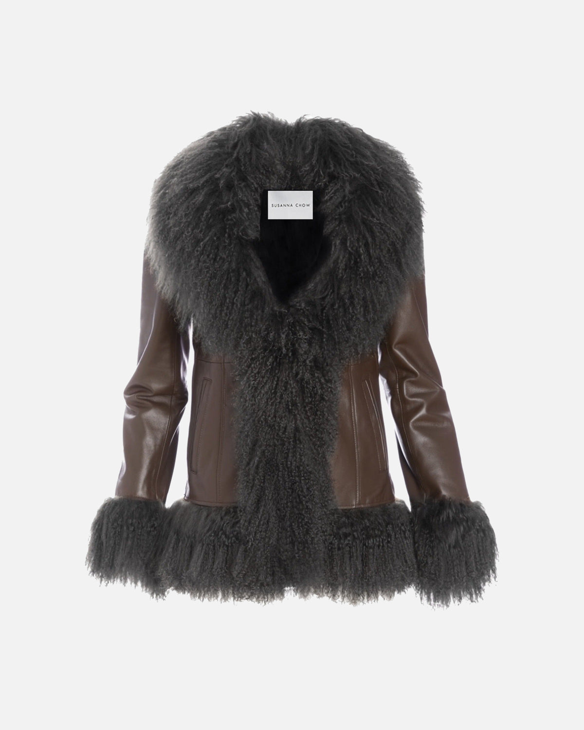 Dorothy Leather Shearling Coat