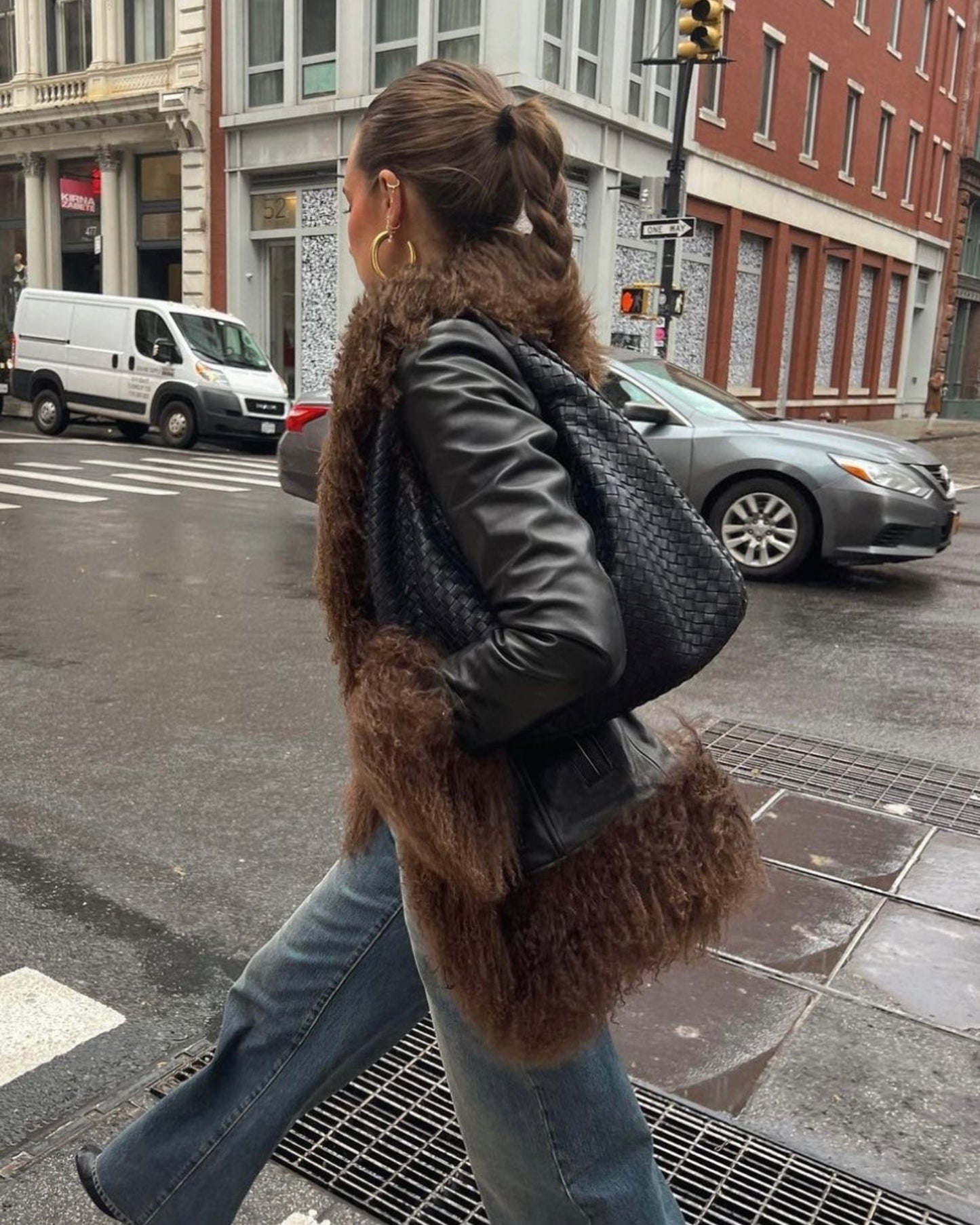 Dorothy Leather Shearling Coat