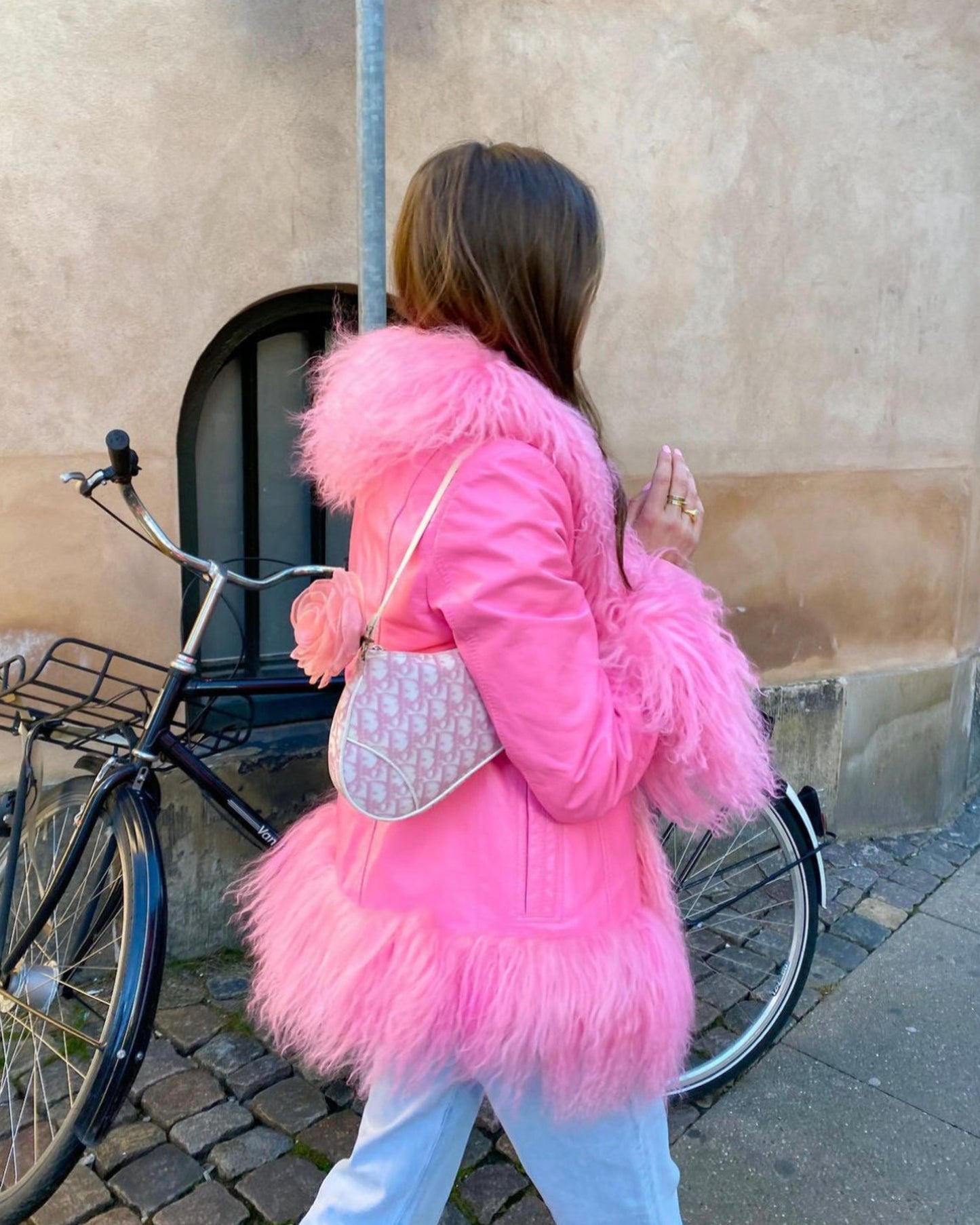 Dorothy Leather Shearling Coat