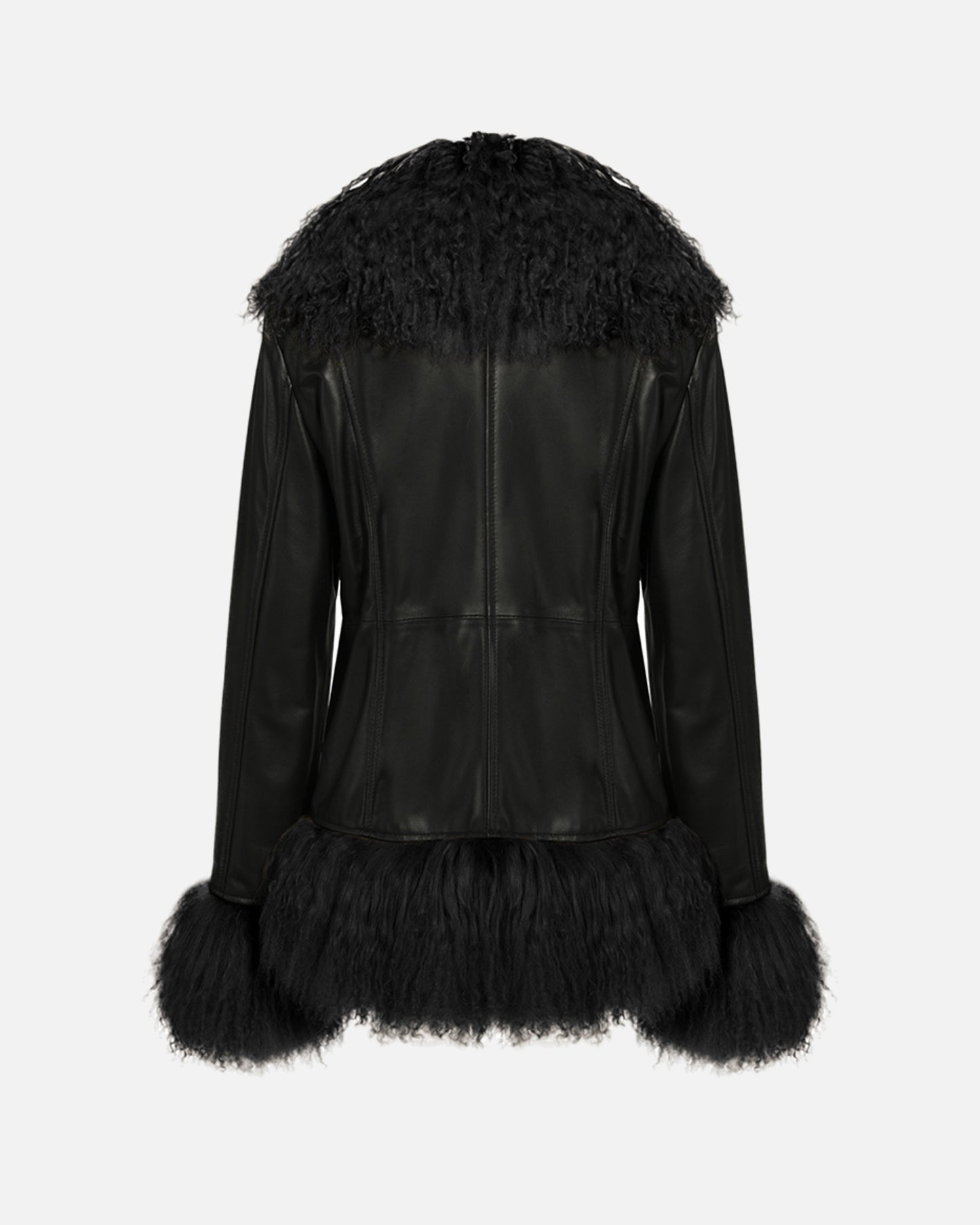 Dorothy Leather Shearling Coat