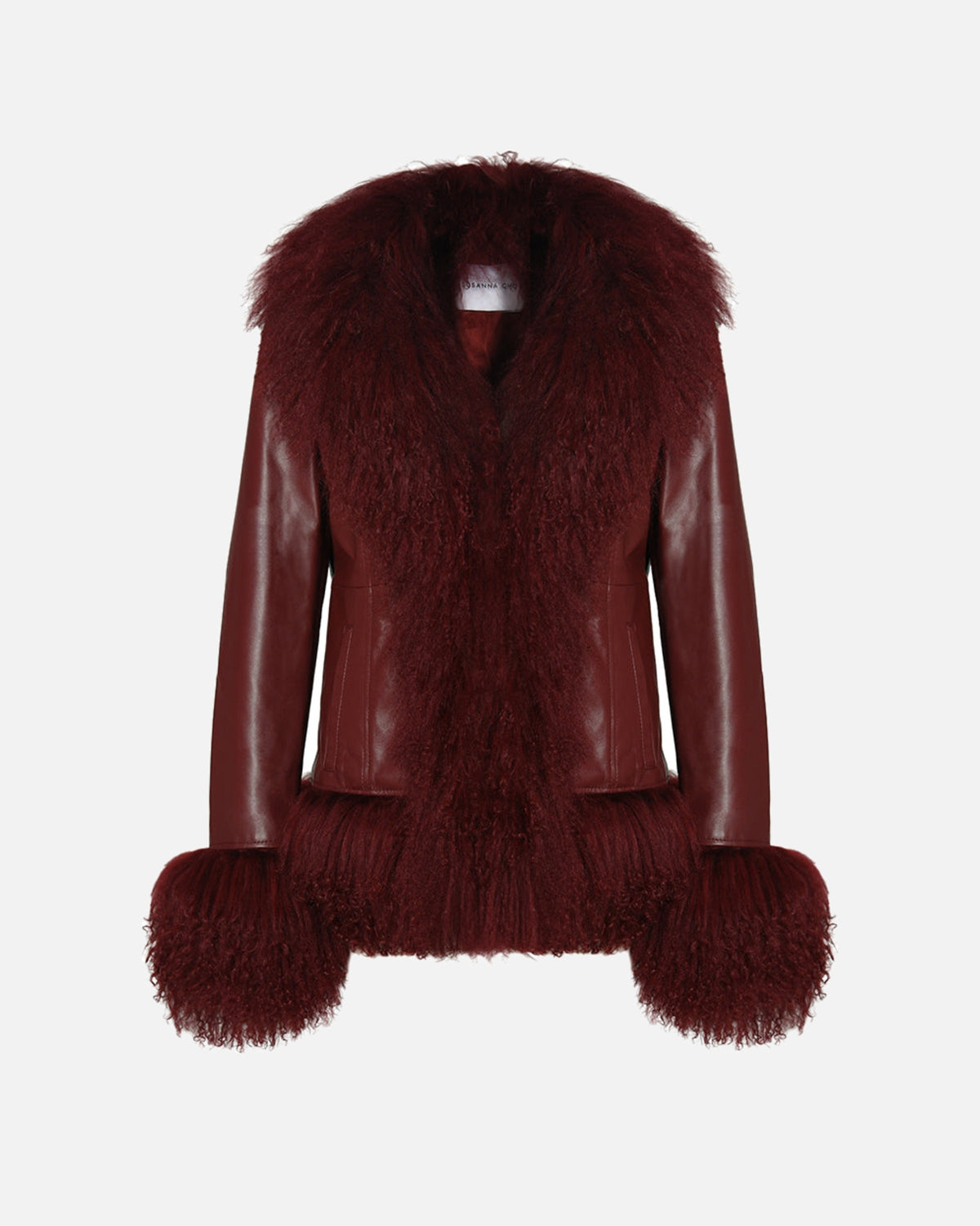Dorothy Leather Shearling Coat Short Classic