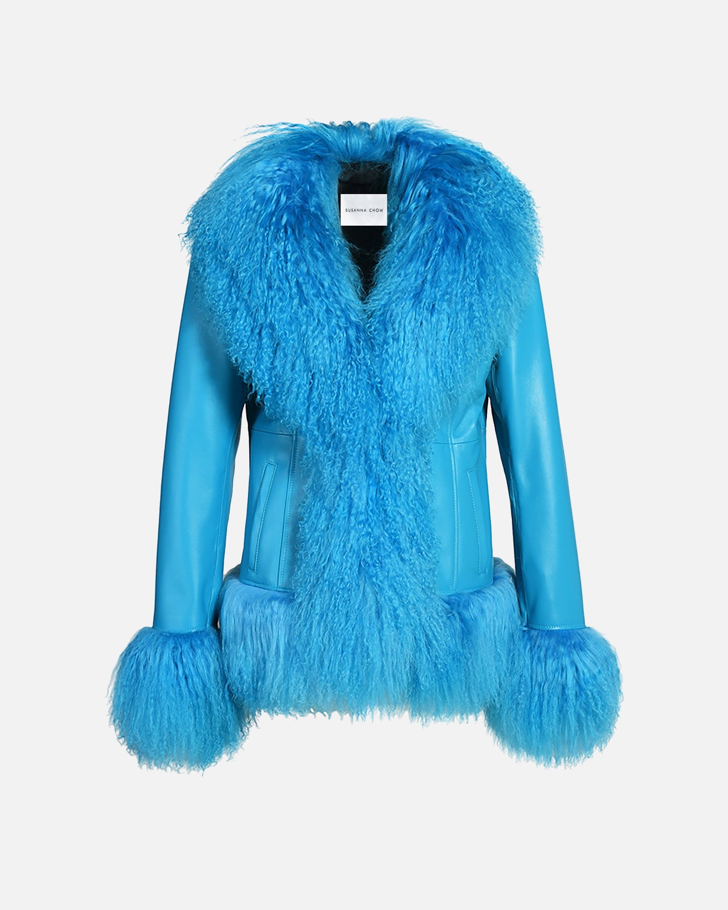 Dorothy Leather Shearling Coat Short Classic