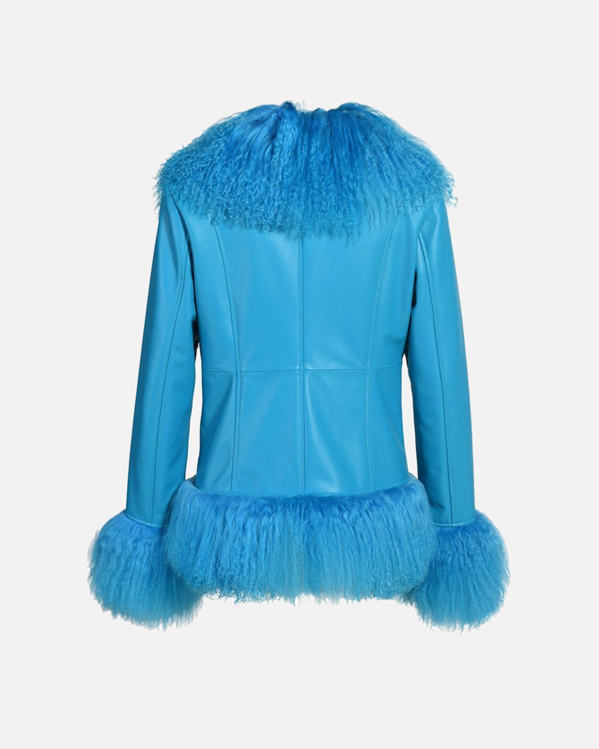 Dorothy Leather Shearling Coat Short Classic