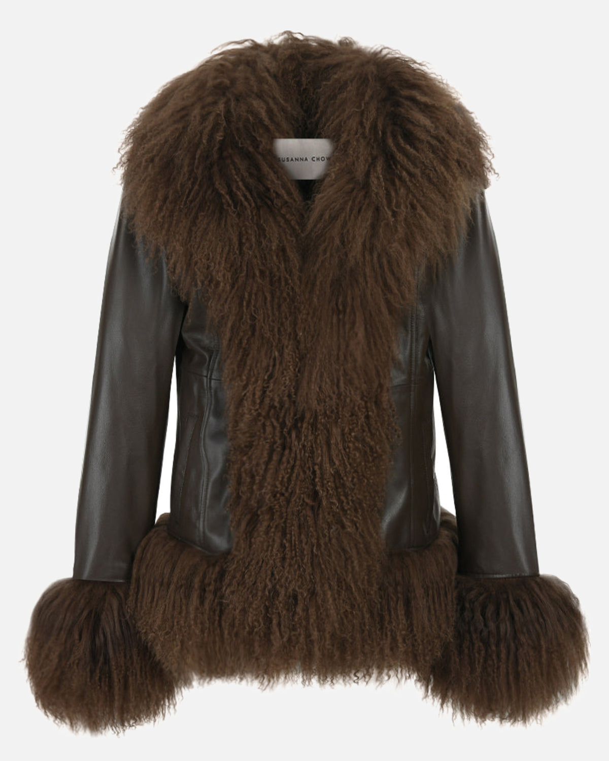 Dorothy Leather Shearling Coat