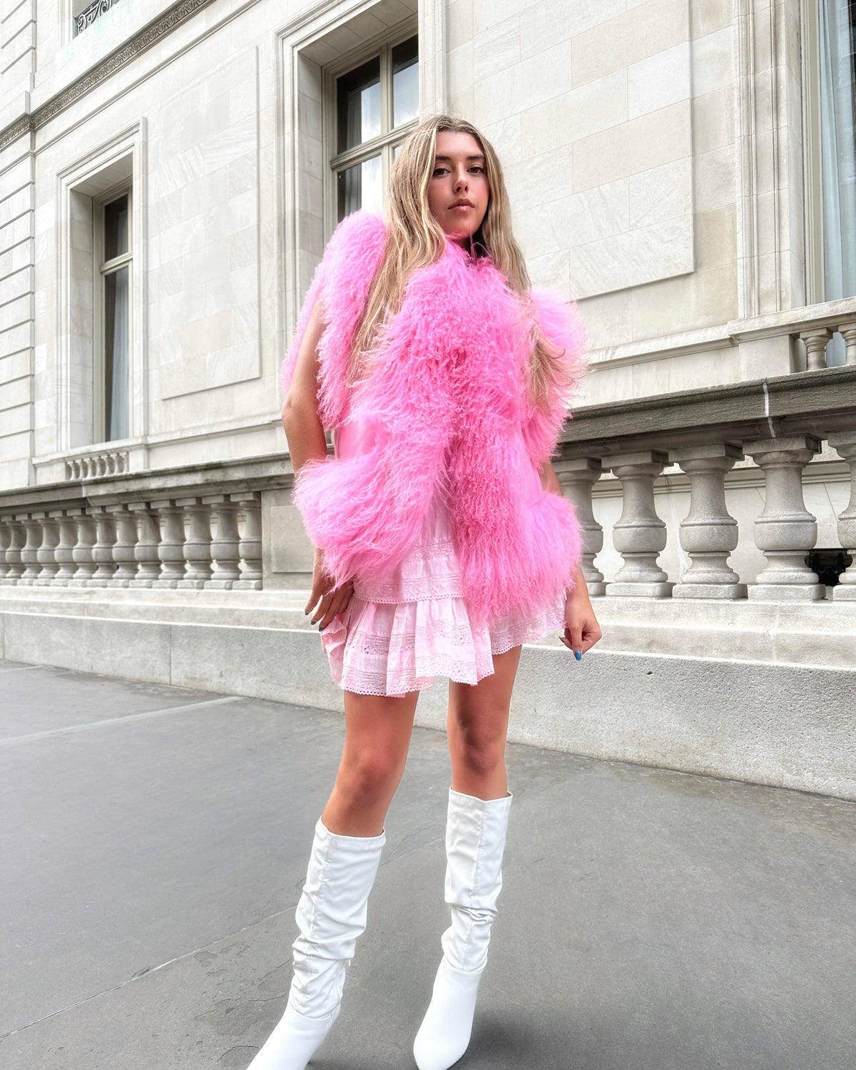 Dorothy Leather Shearling Vest
