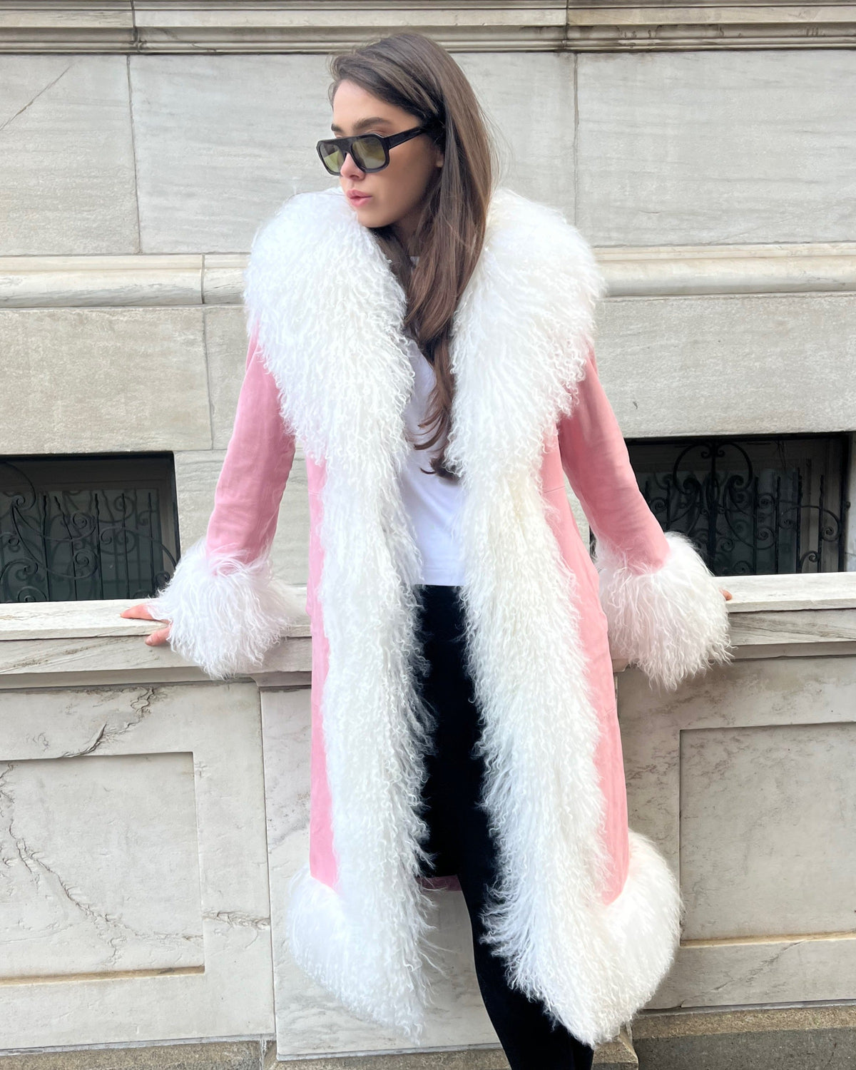 Dorothy Suede Maxi Coat