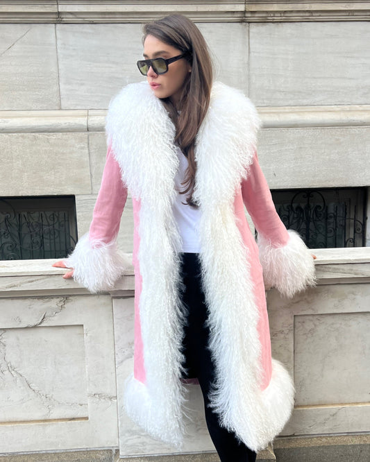 Dorothy Suede Maxi Coat