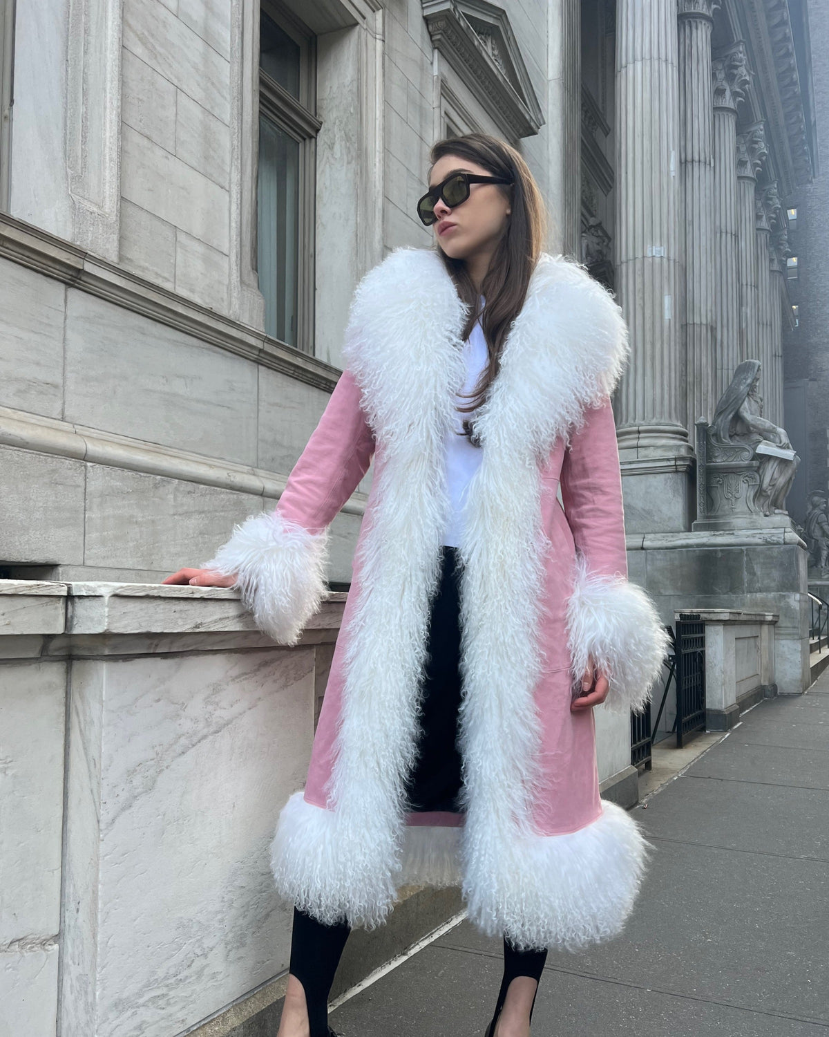 Dorothy Suede Maxi Coat