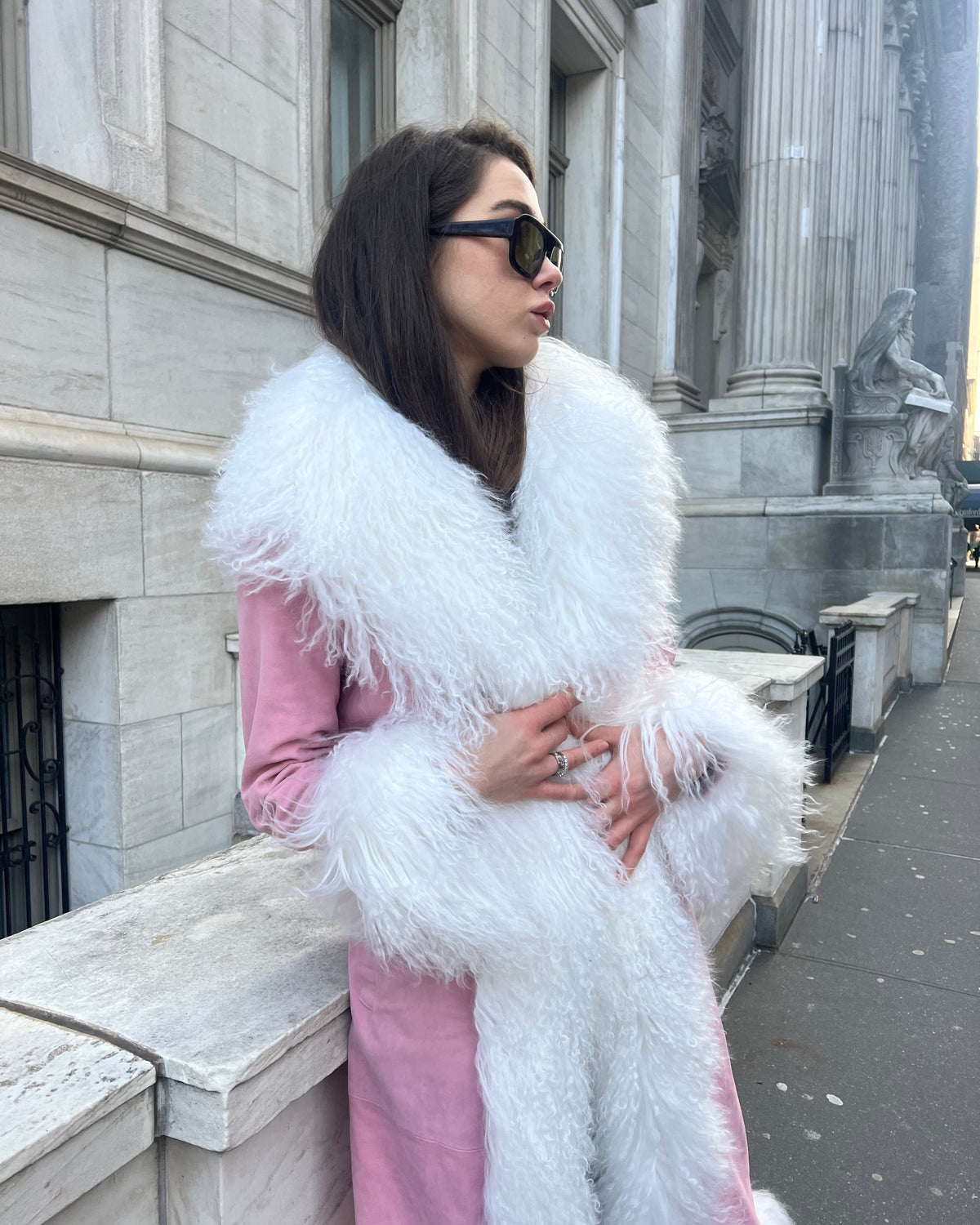 Dorothy Suede Maxi Coat