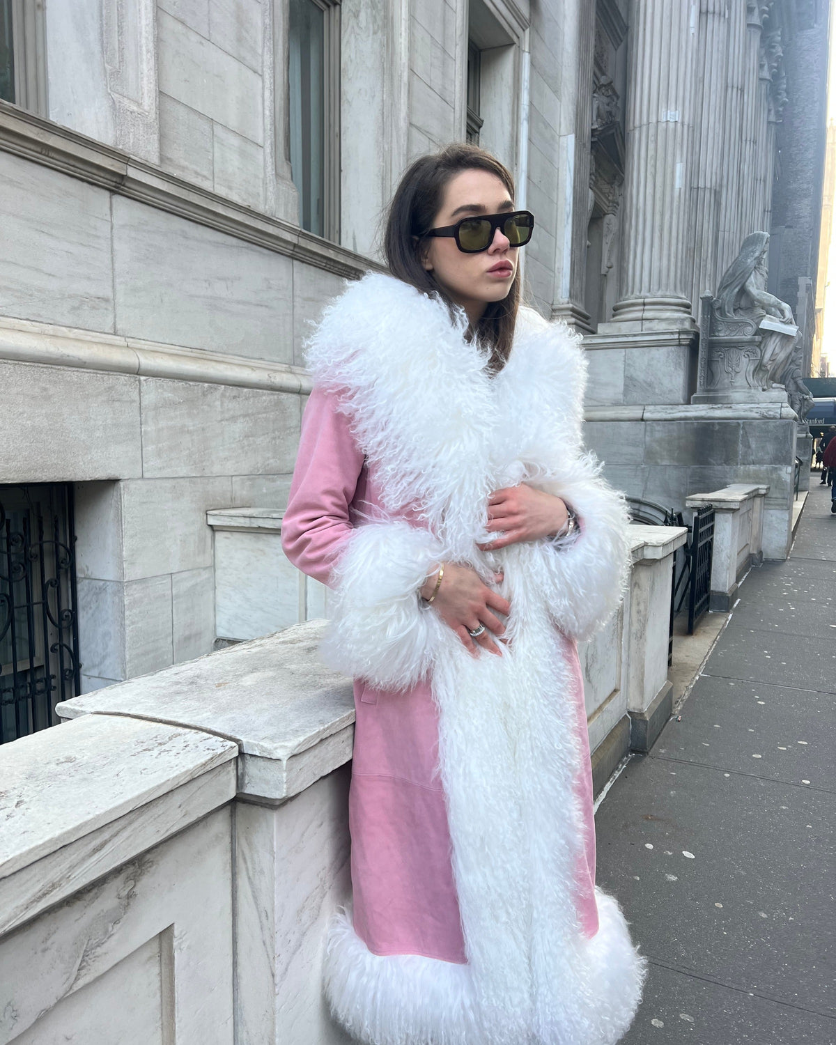 Dorothy Suede Maxi Coat