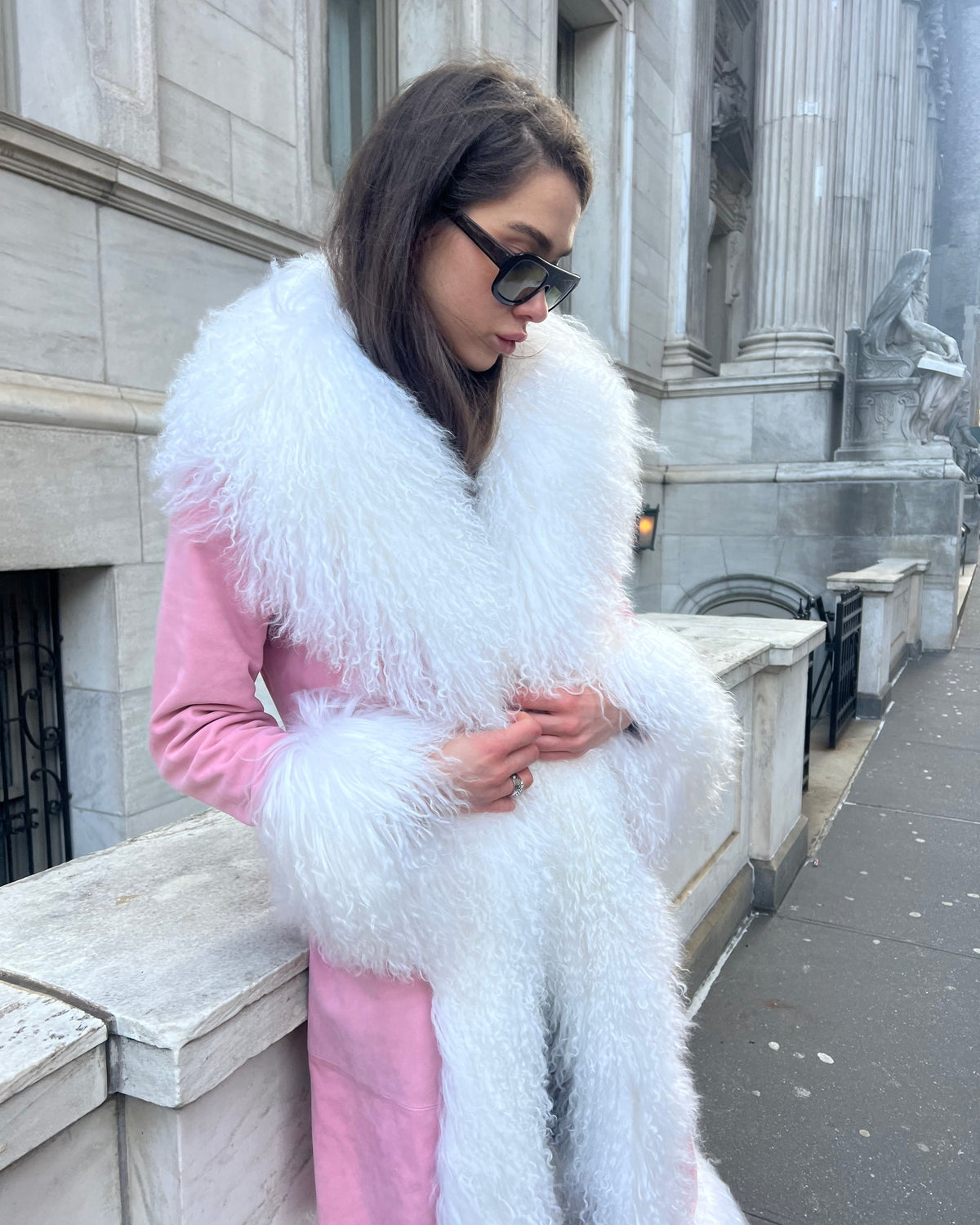 Dorothy Suede Maxi Coat