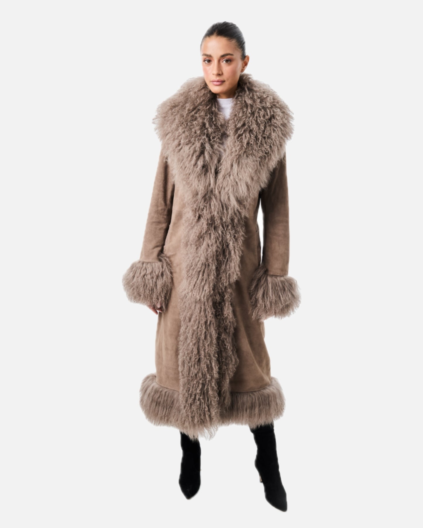 Dorothy Suede Maxi Coat