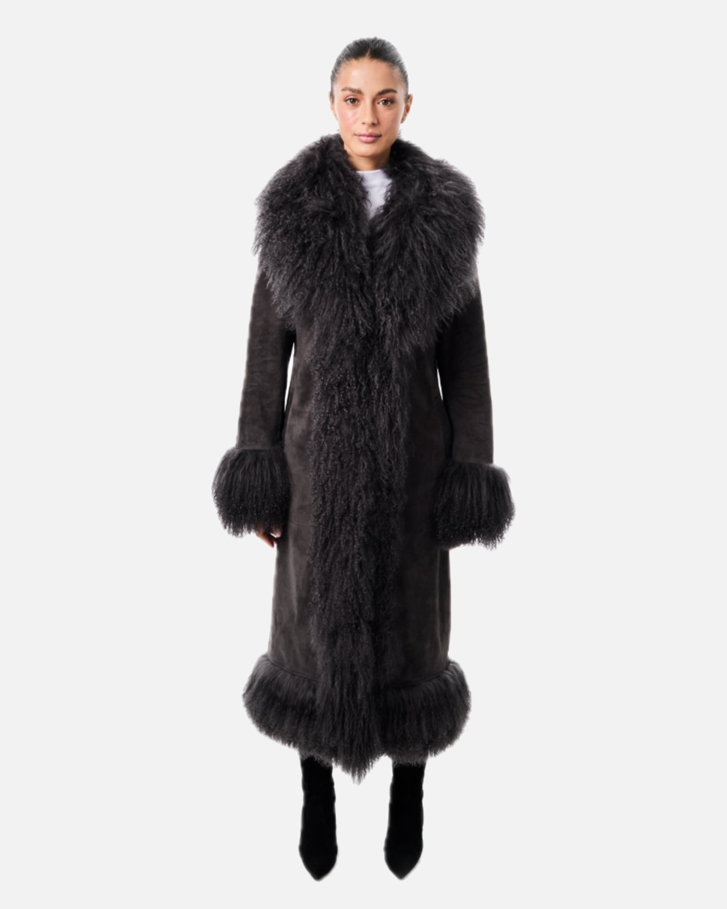 Dorothy Suede Maxi Coat