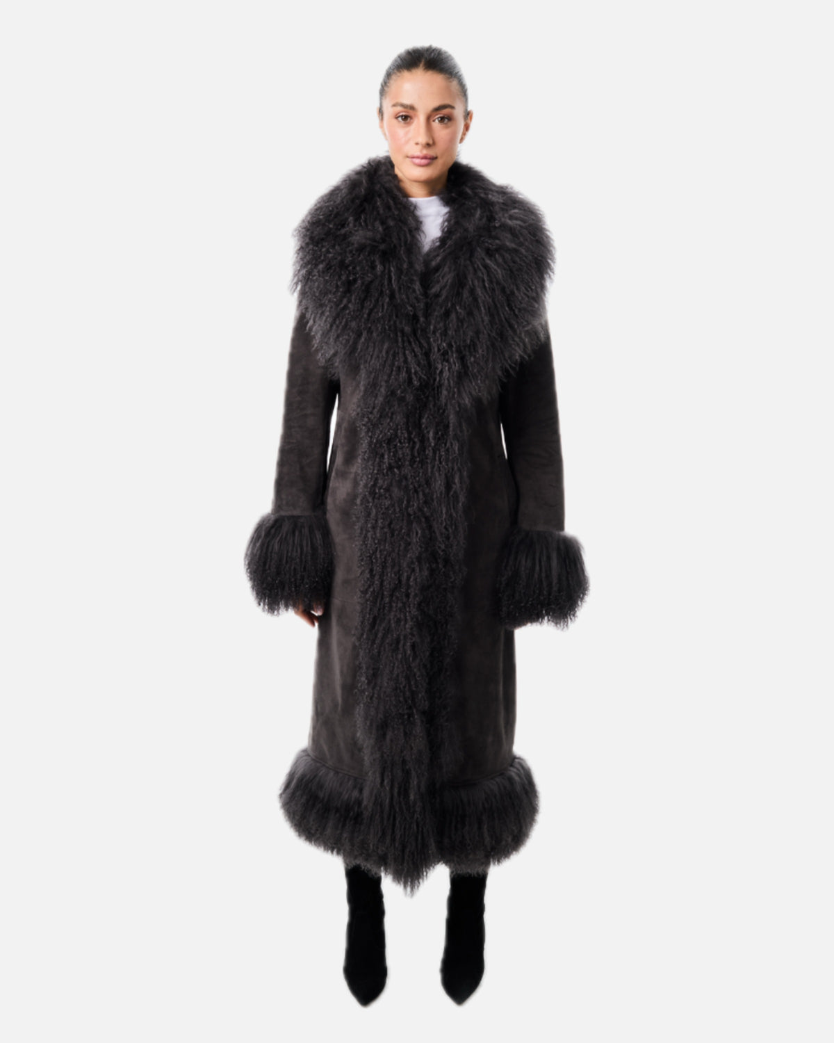 Dorothy Suede Maxi Coat