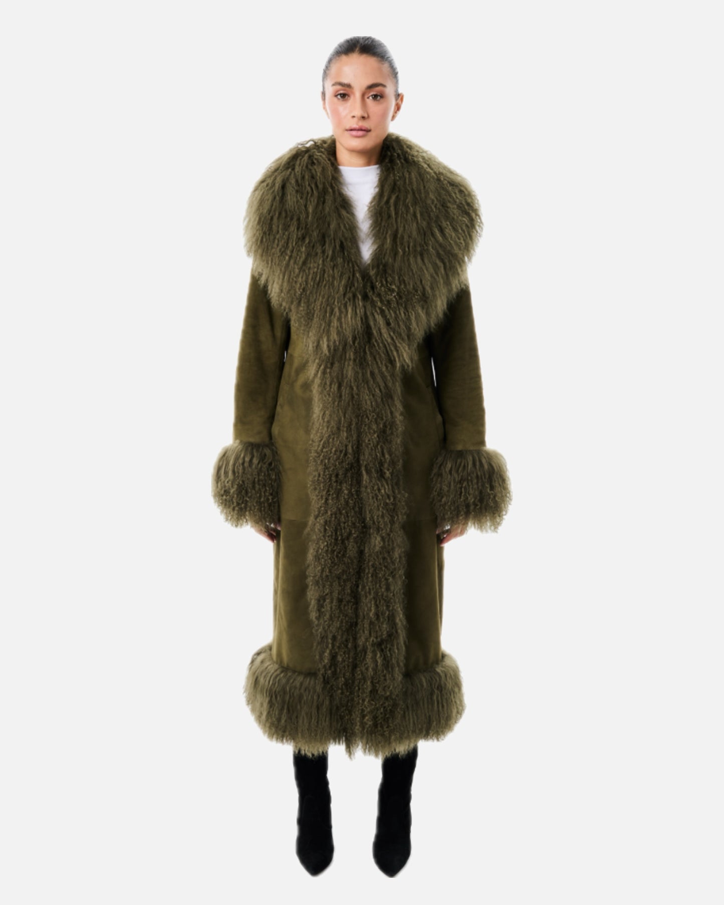 Dorothy Suede Maxi Coat