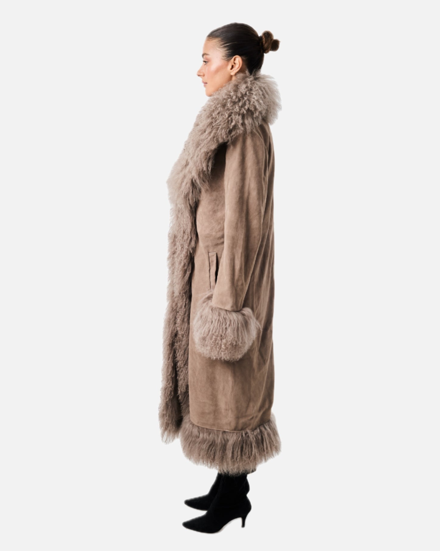 Dorothy Suede Maxi Coat