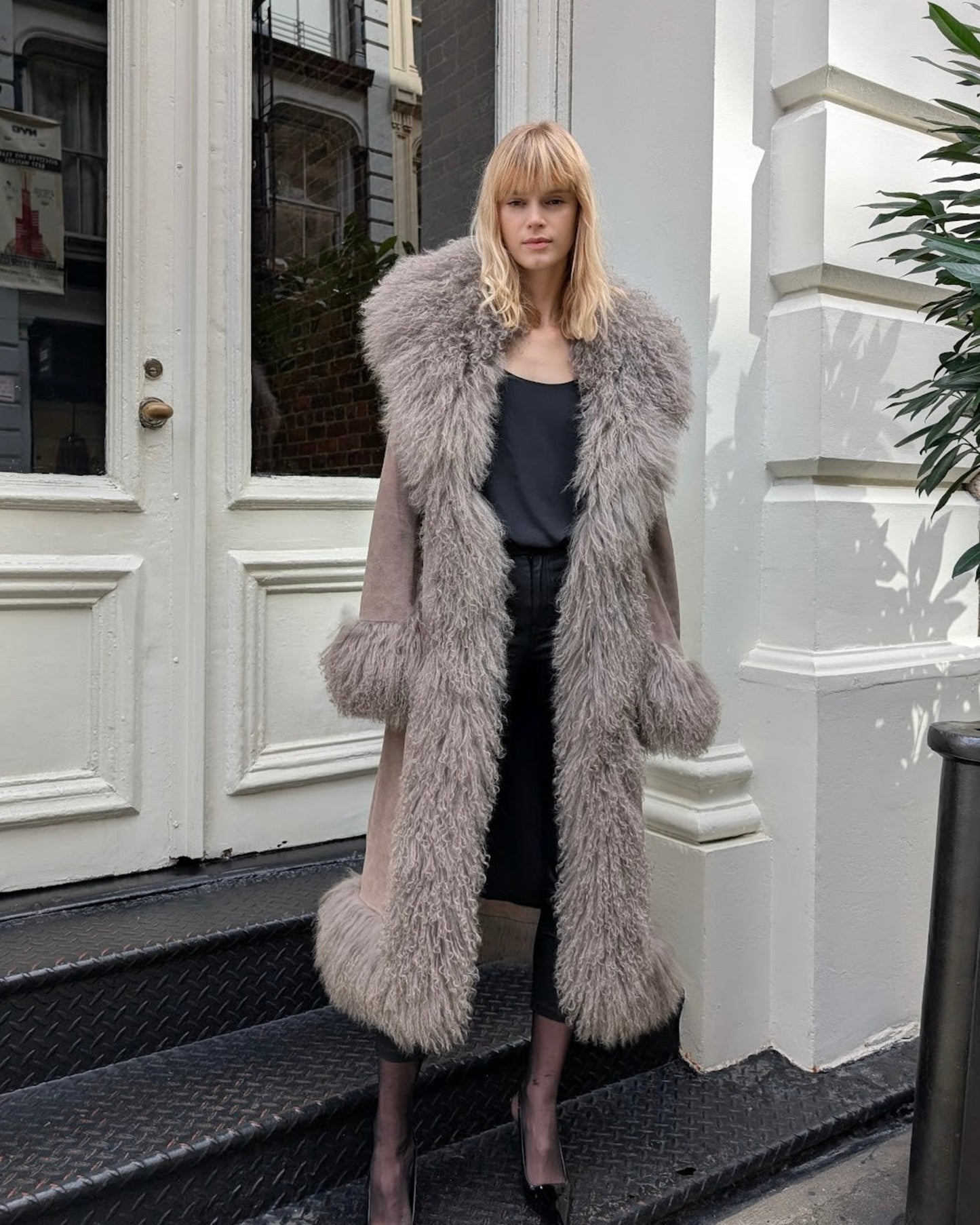 Dorothy Suede Maxi Coat