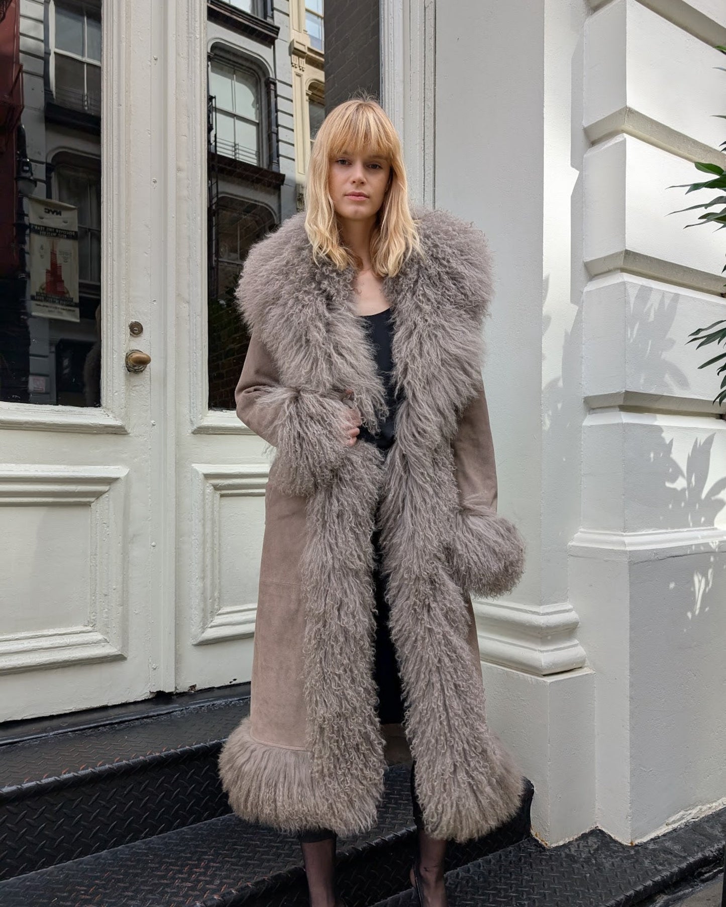 Dorothy Suede Maxi Coat