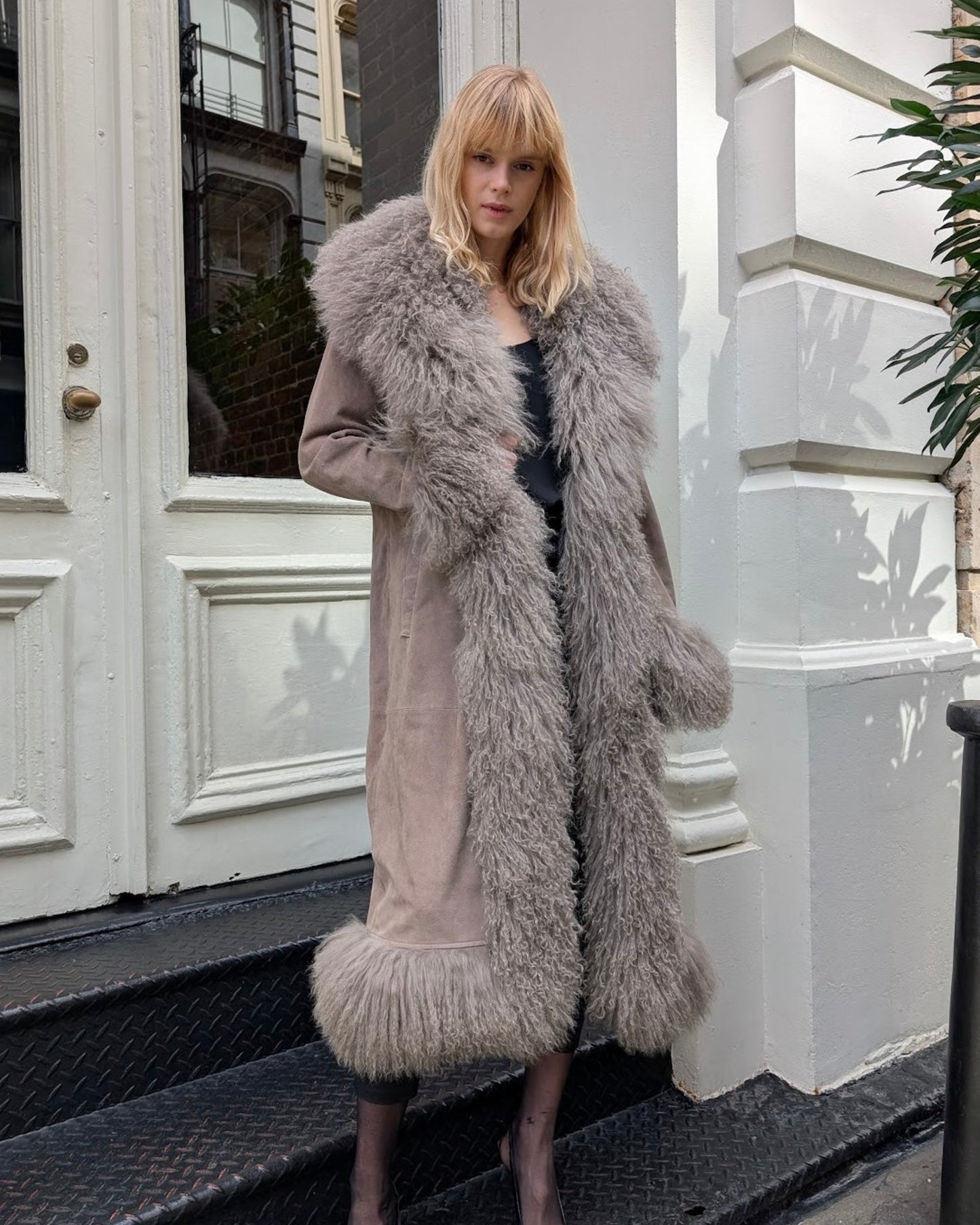 Dorothy Suede Maxi Coat