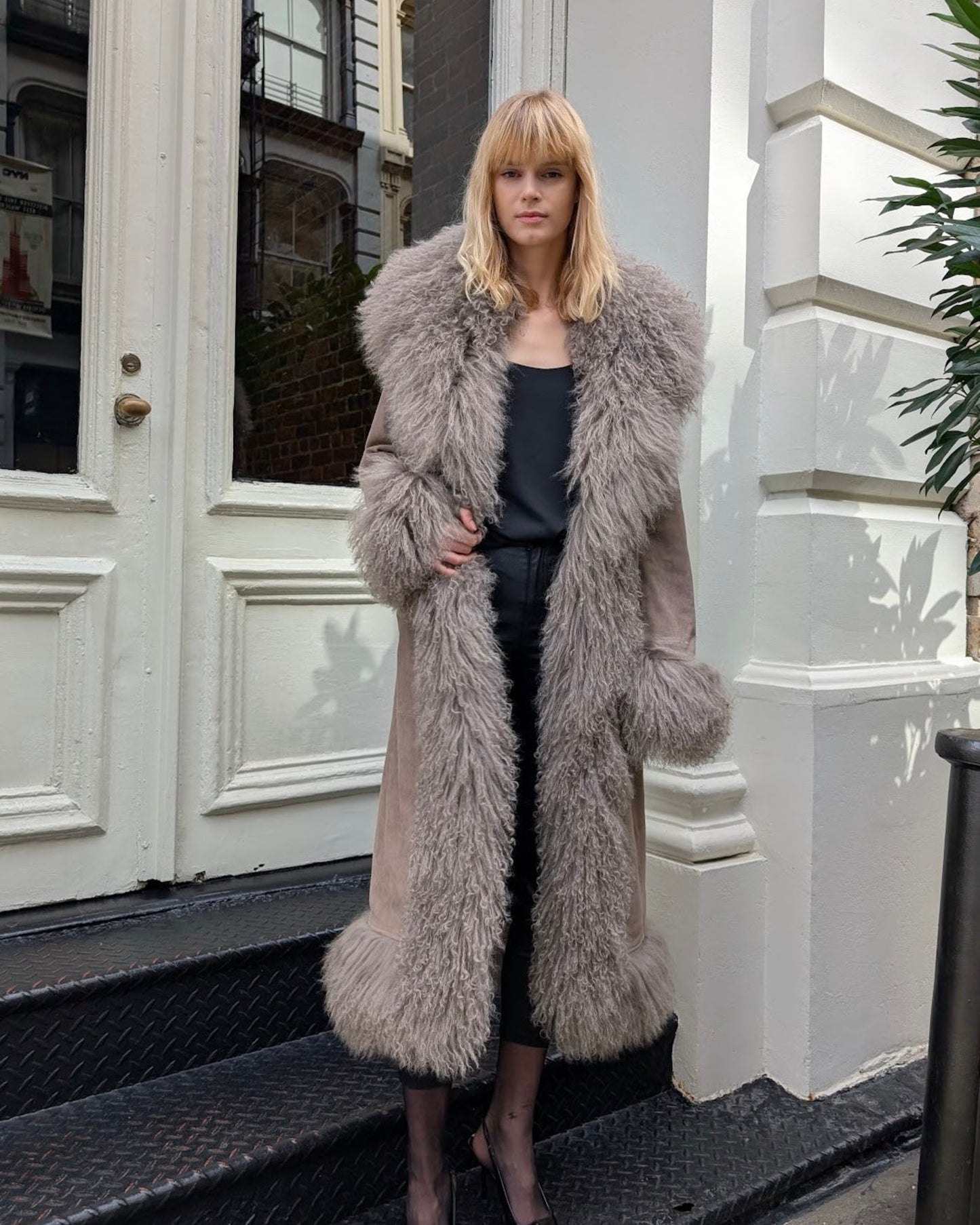 Dorothy Suede Maxi Coat