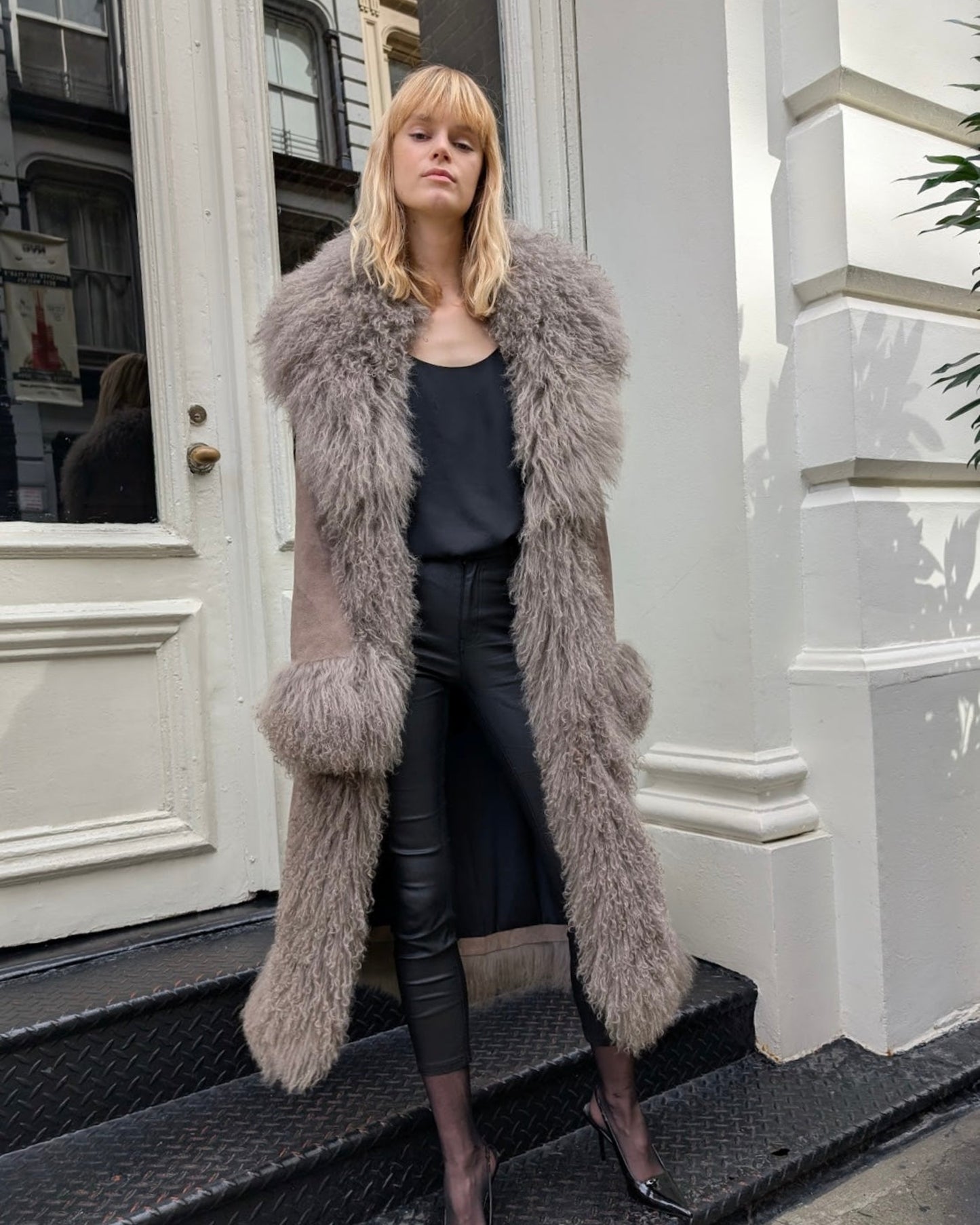 Dorothy Suede Maxi Coat