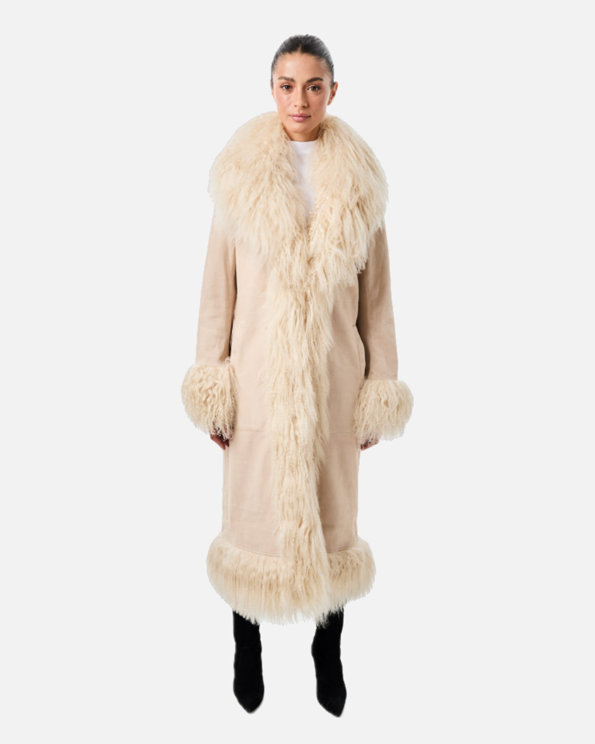 Dorothy Suede Maxi Coat