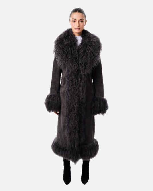 Dorothy Suede Maxi Coat
