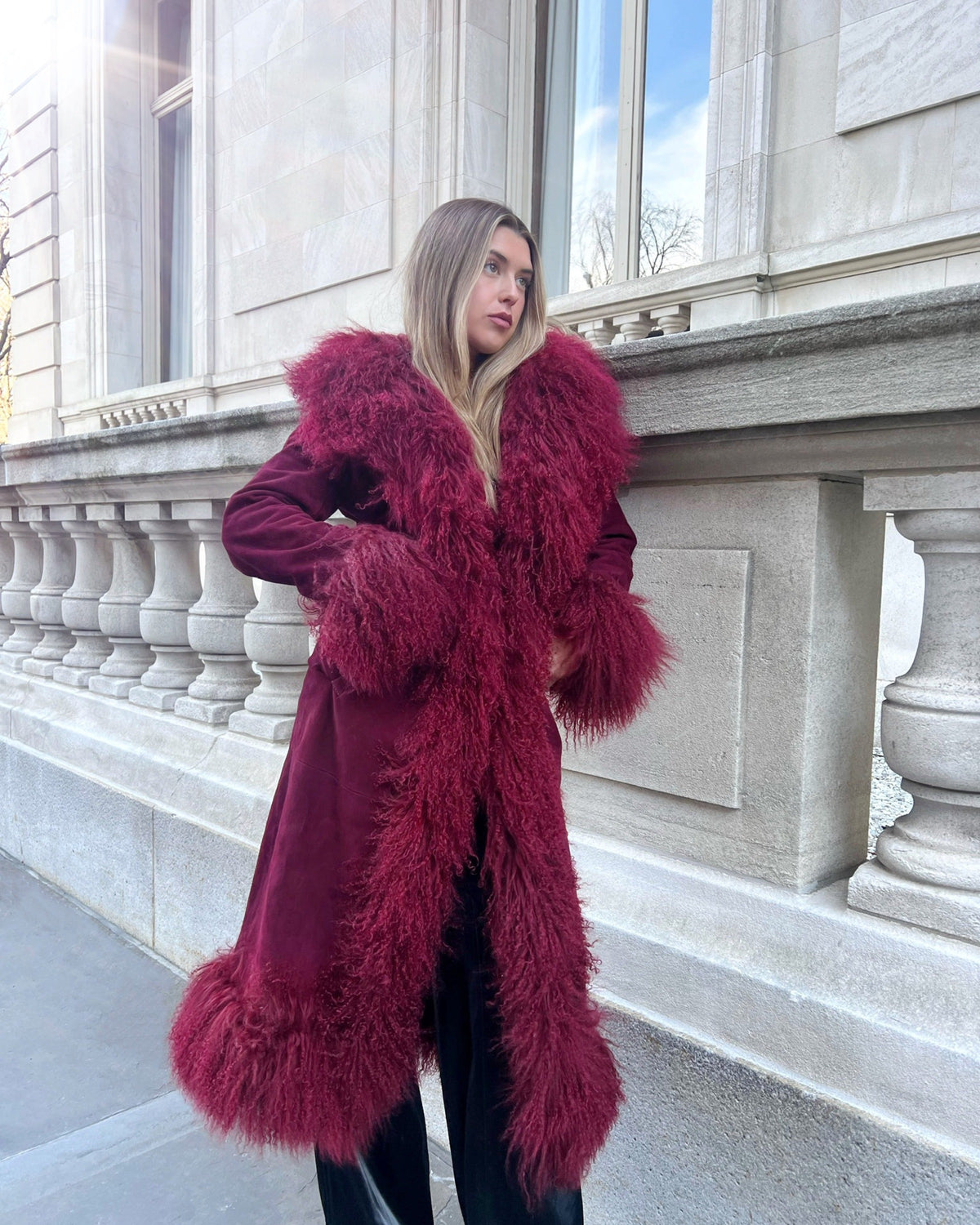 Dorothy Suede Maxi Coat
