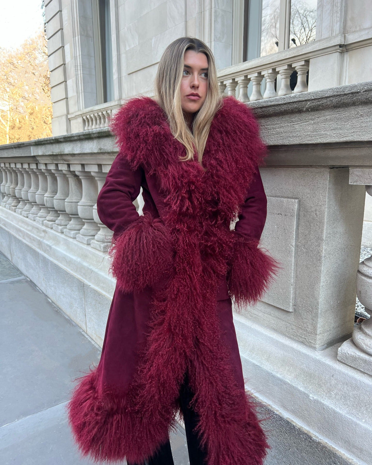 Dorothy Suede Maxi Coat