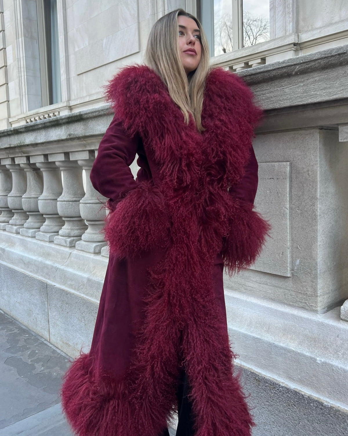 Dorothy Suede Maxi Coat