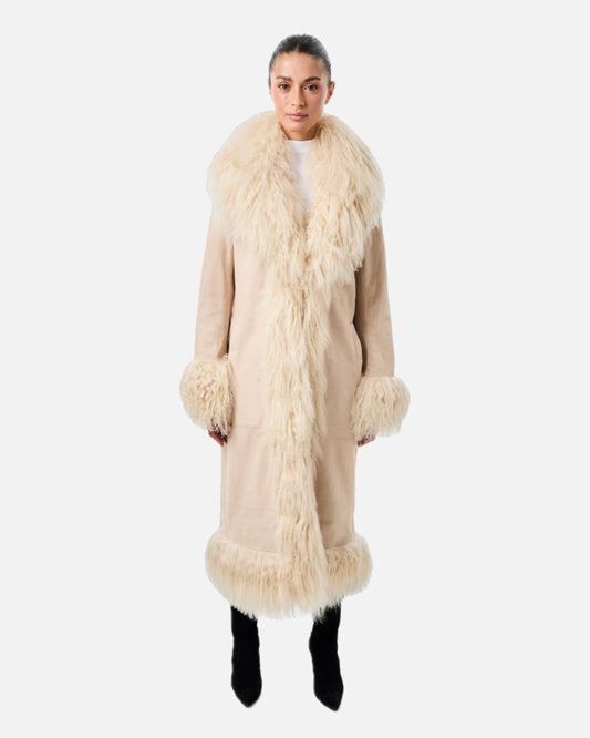 Dorothy Suede Maxi Coat