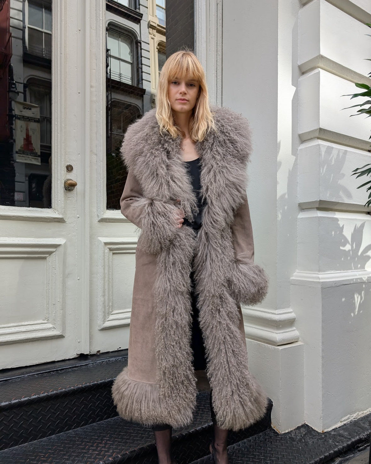 Dorothy Suede Maxi Coat