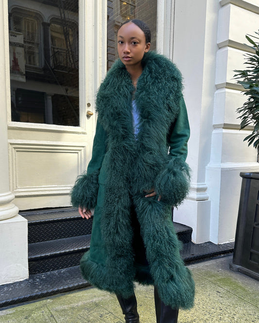 Dorothy Suede Maxi Coat