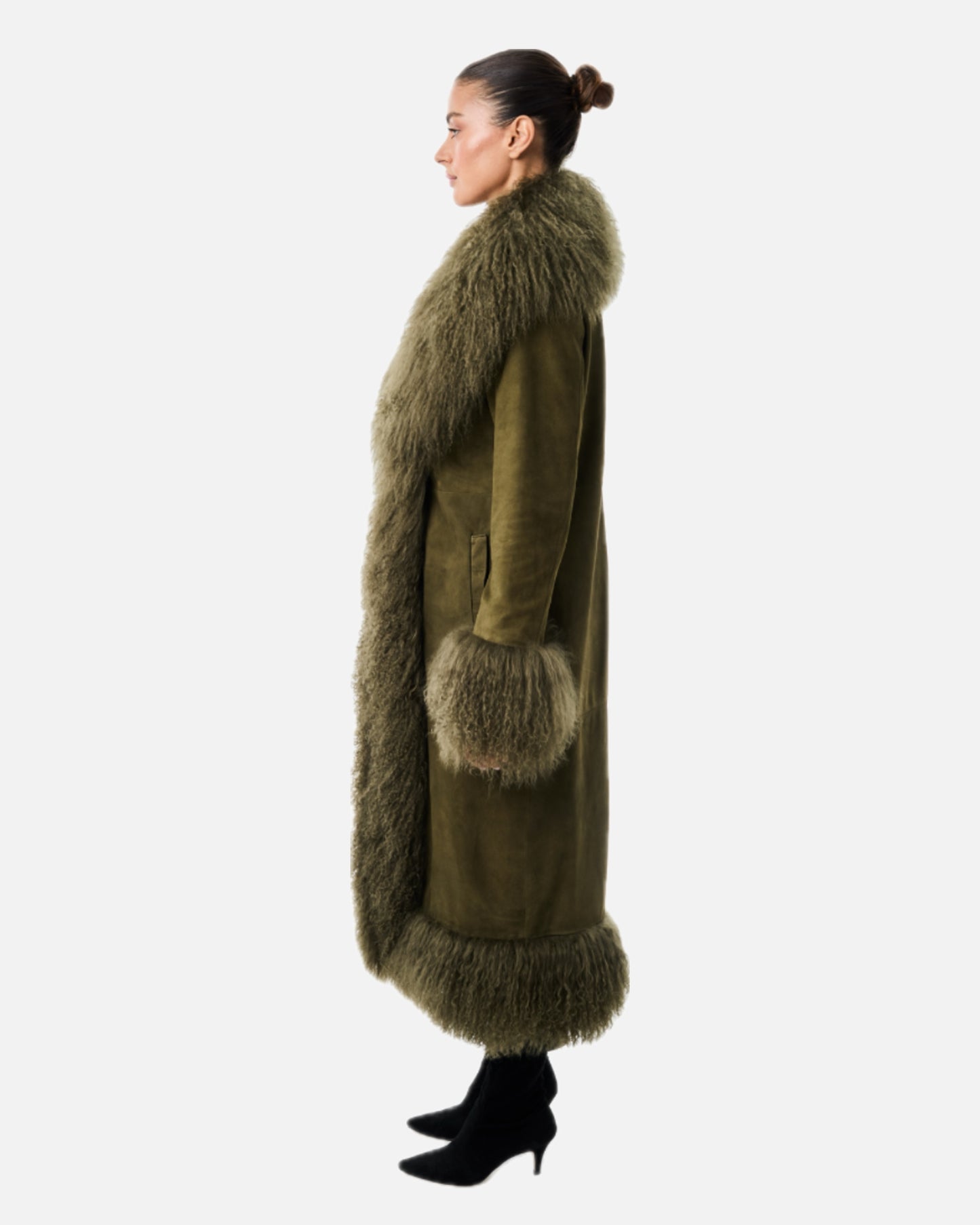 Dorothy Suede Maxi Coat