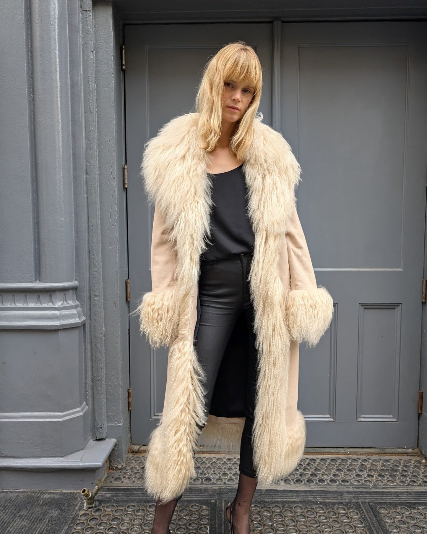 Dorothy Suede Maxi Coat