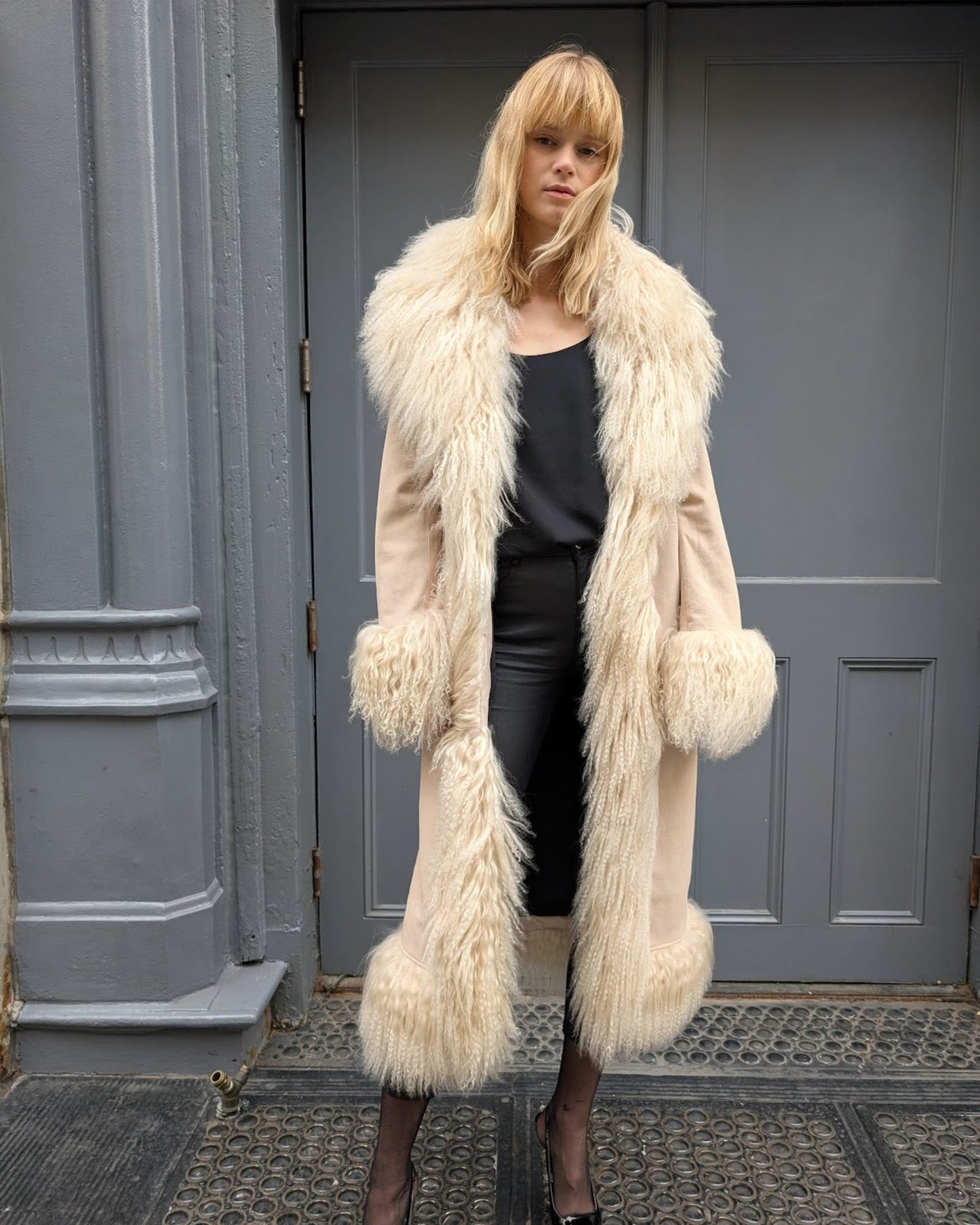 Dorothy Suede Maxi Coat