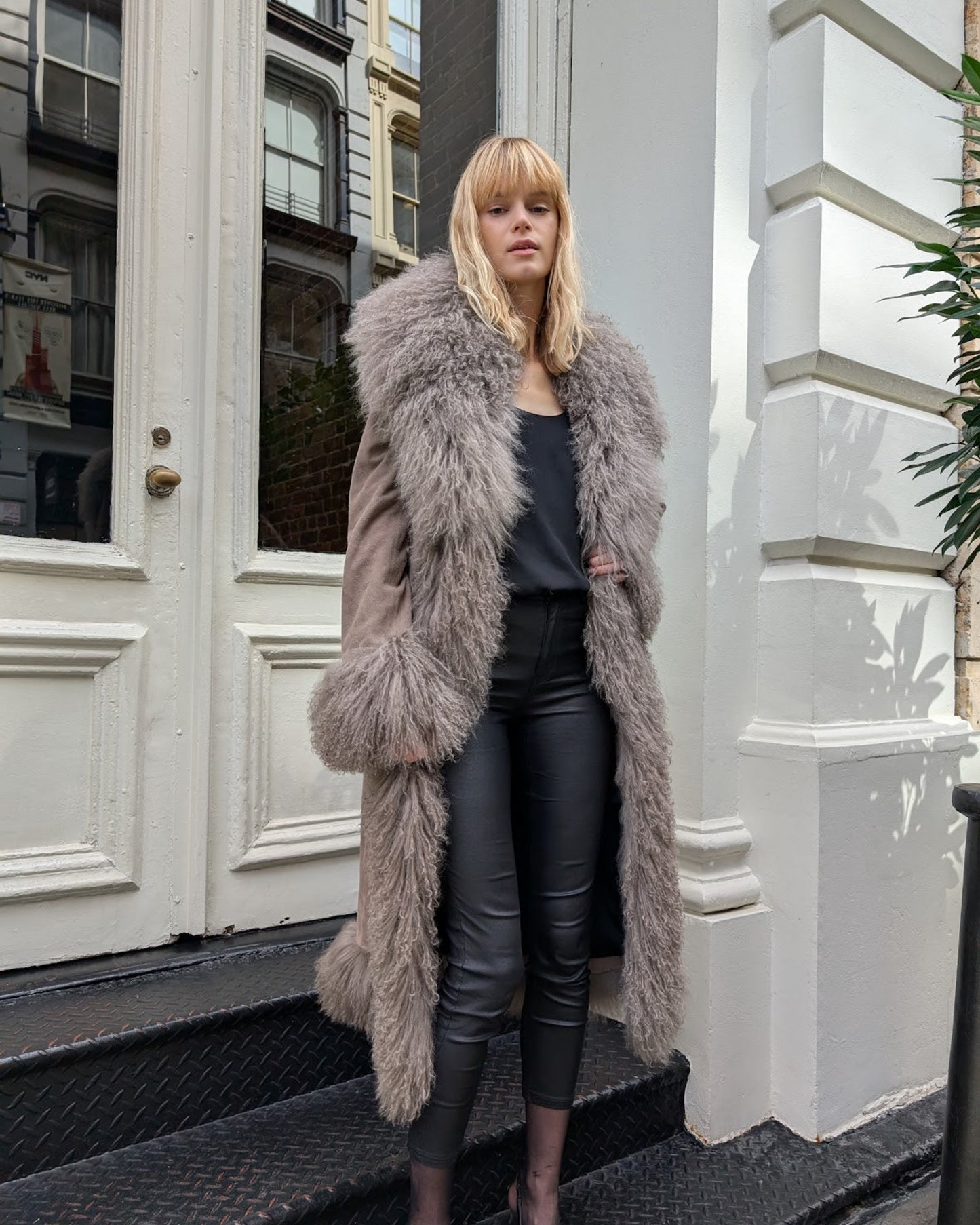 Dorothy Suede Maxi Coat