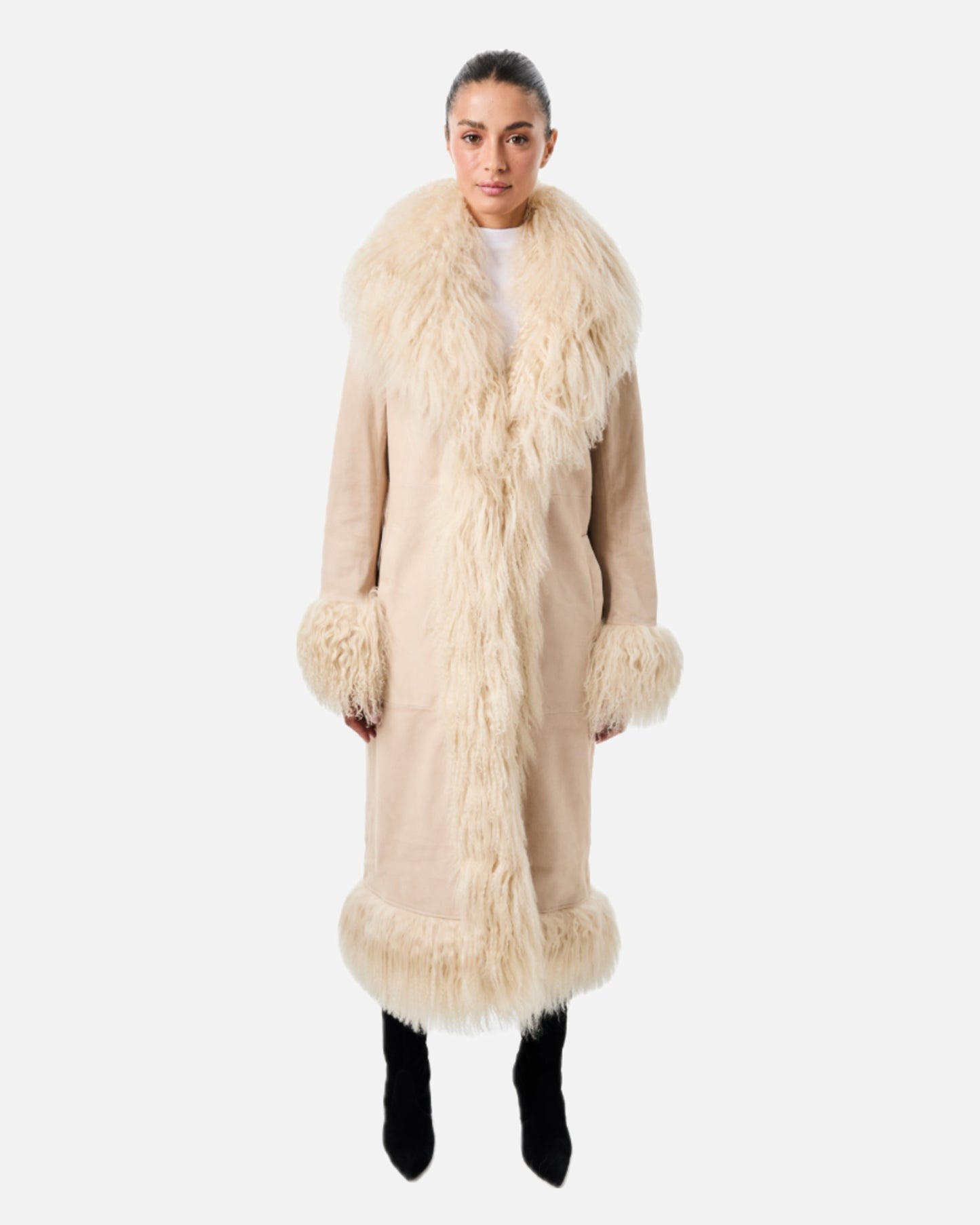Dorothy Suede Maxi Coat