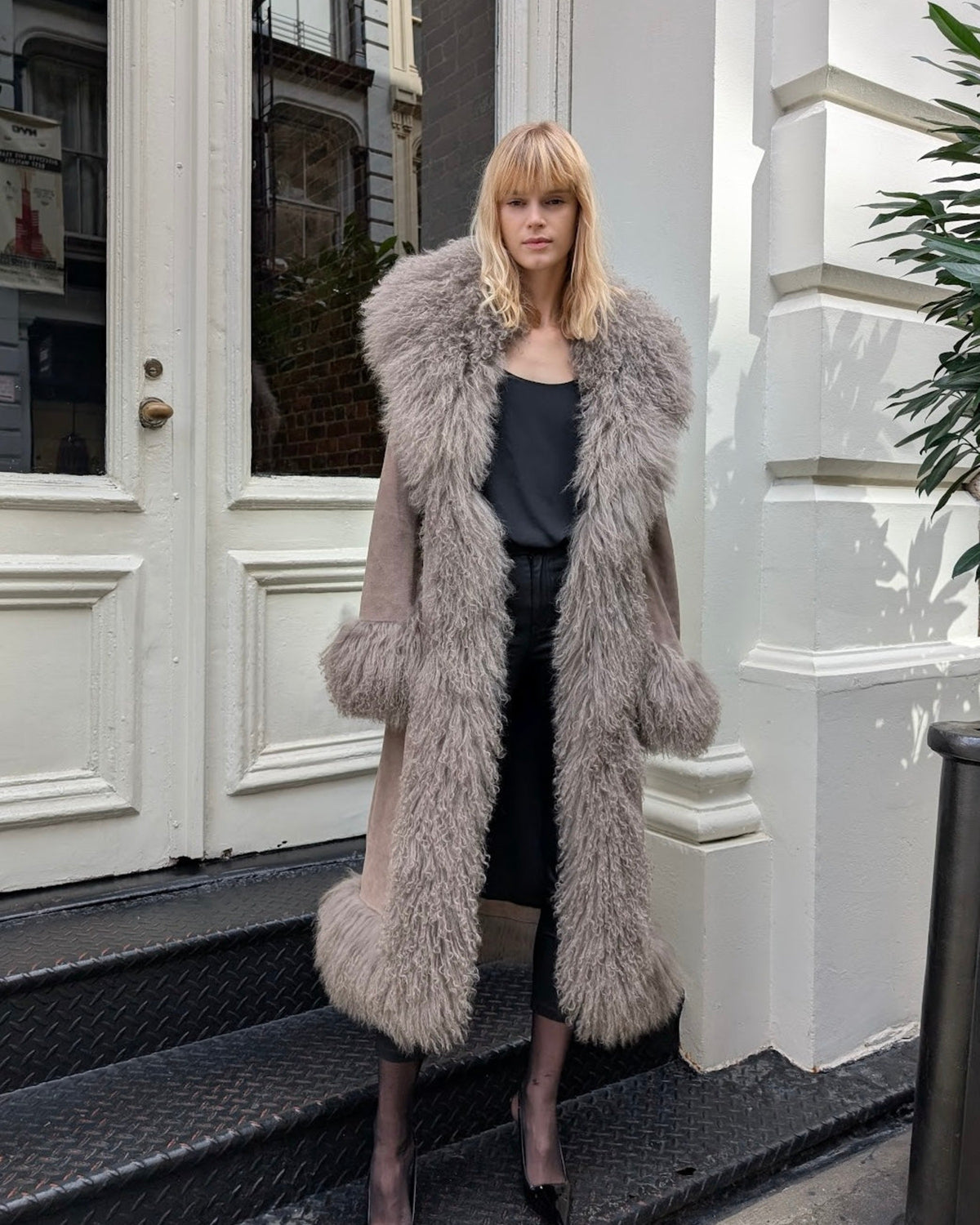 Dorothy Suede Maxi Coat