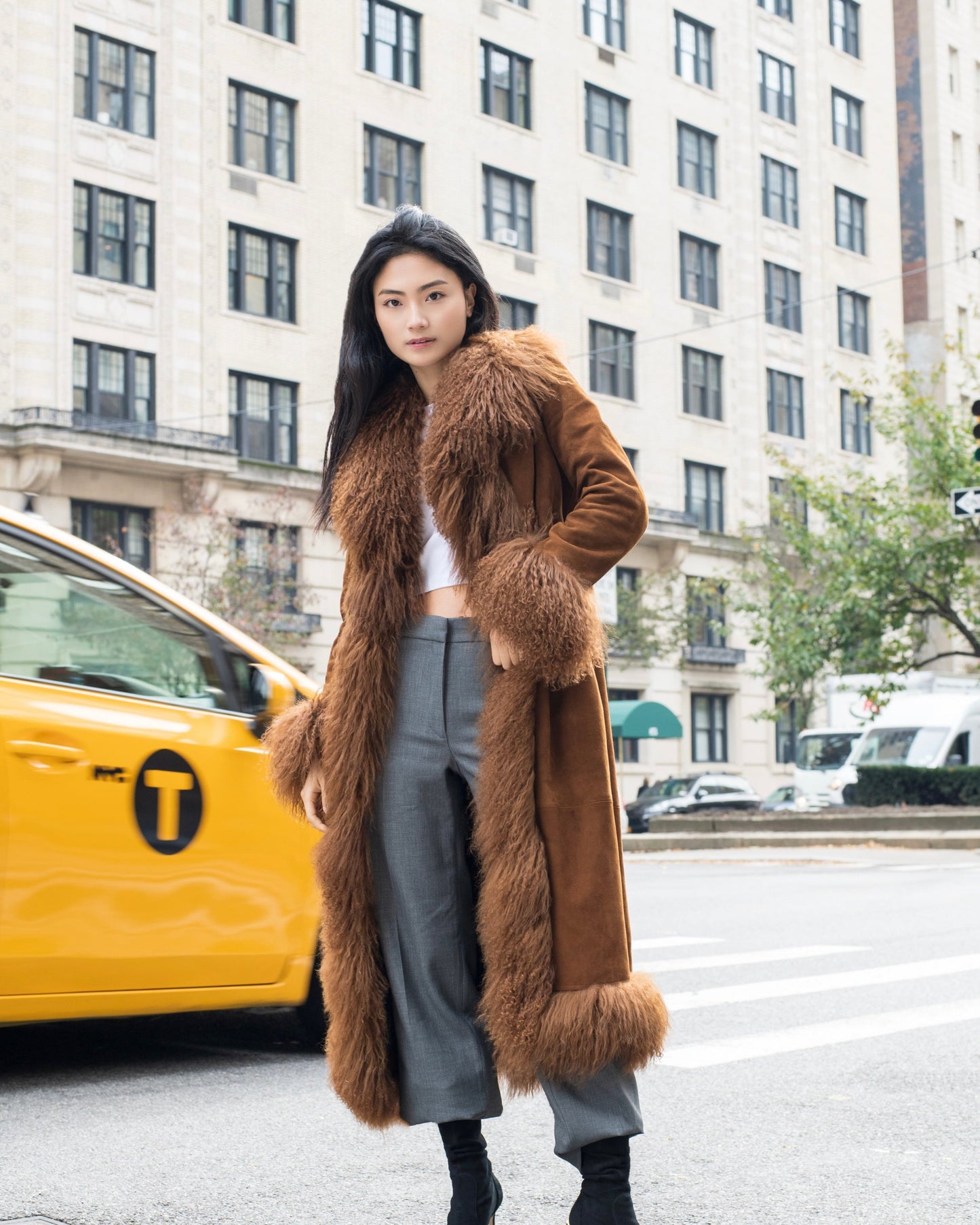 Dorothy Suede Maxi Coat