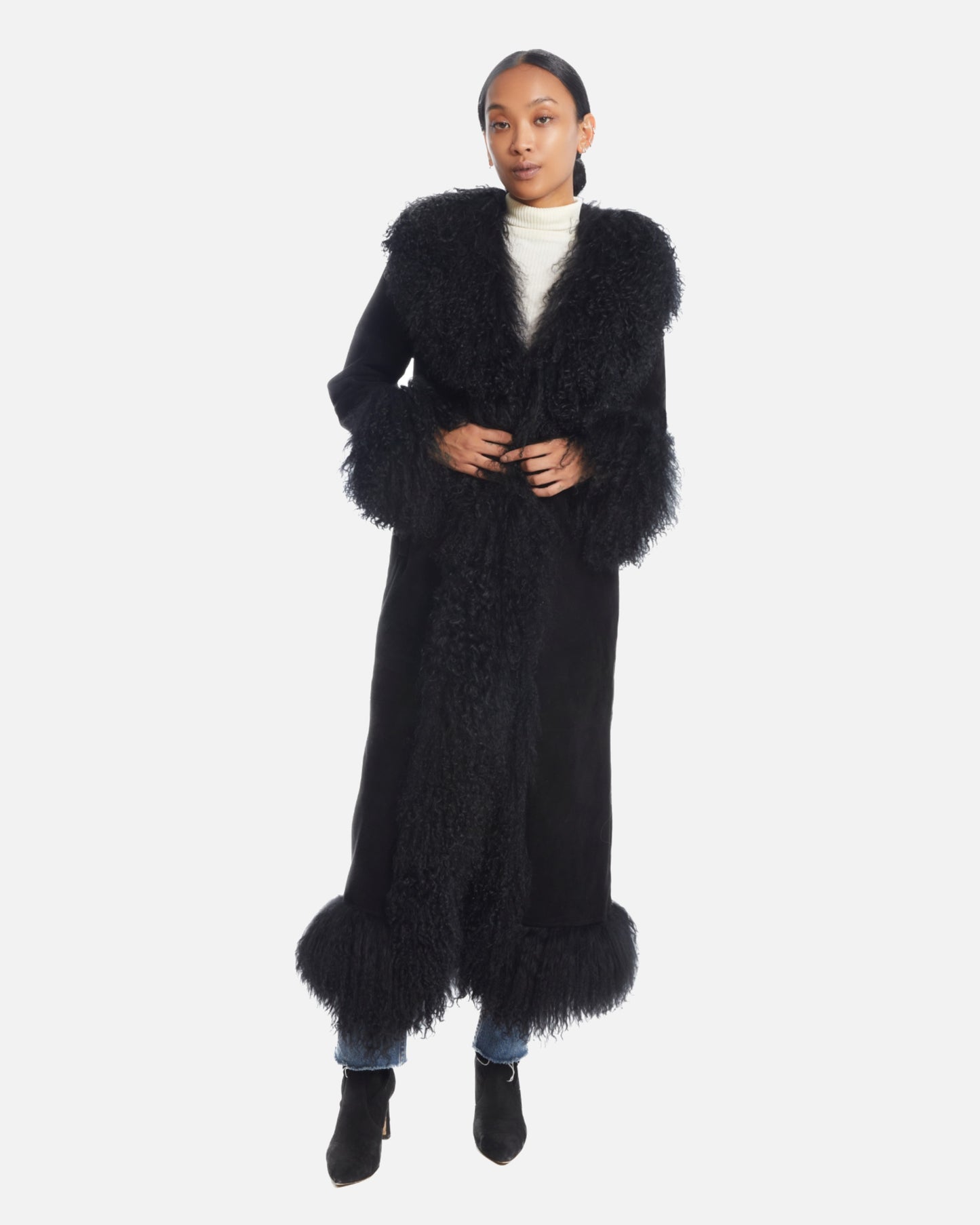 Dorothy Suede Maxi Coat