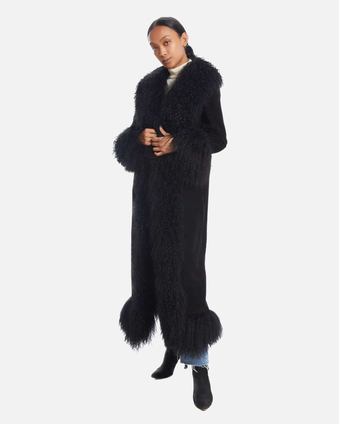 Dorothy Suede Maxi Coat