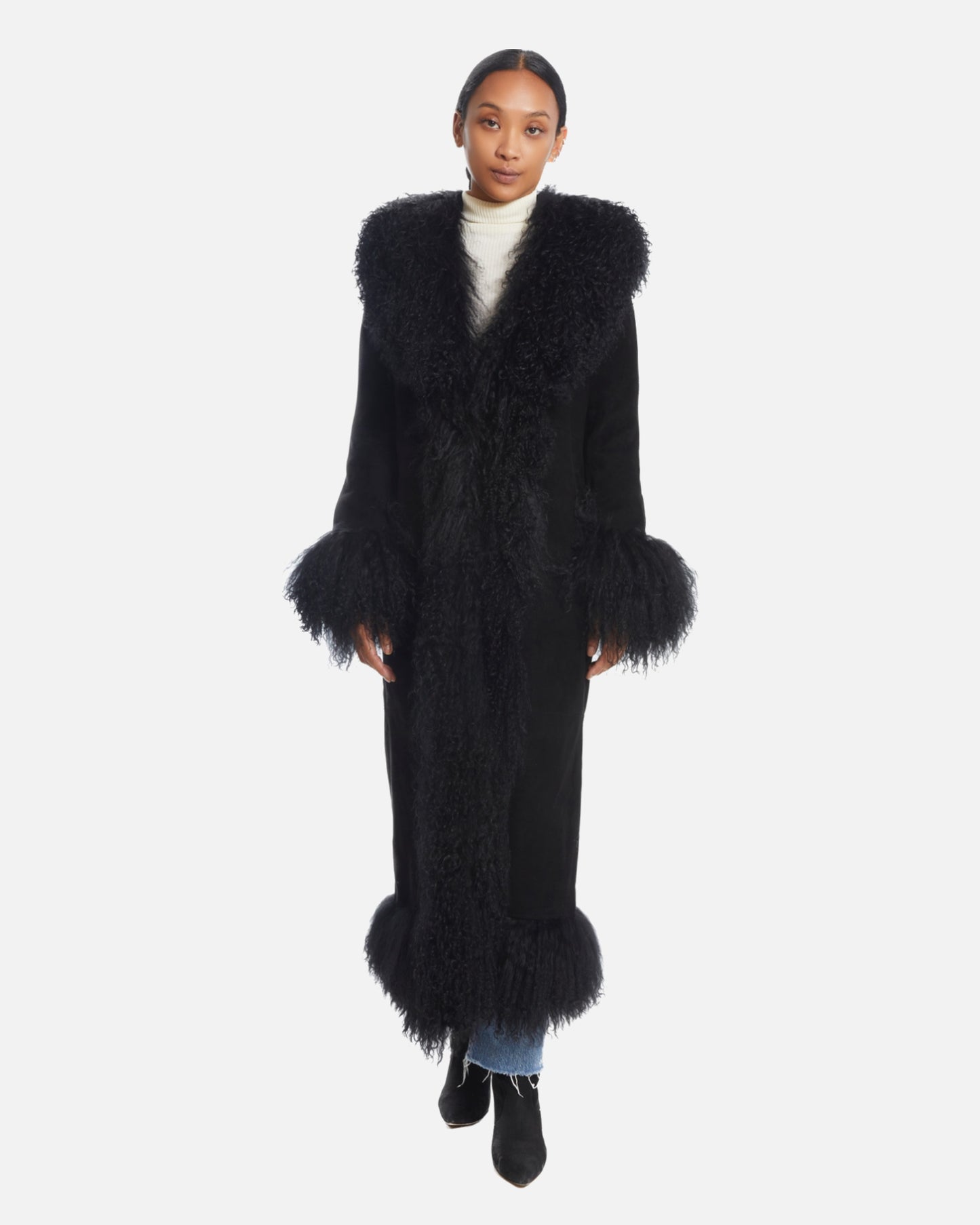 Dorothy Suede Maxi Coat